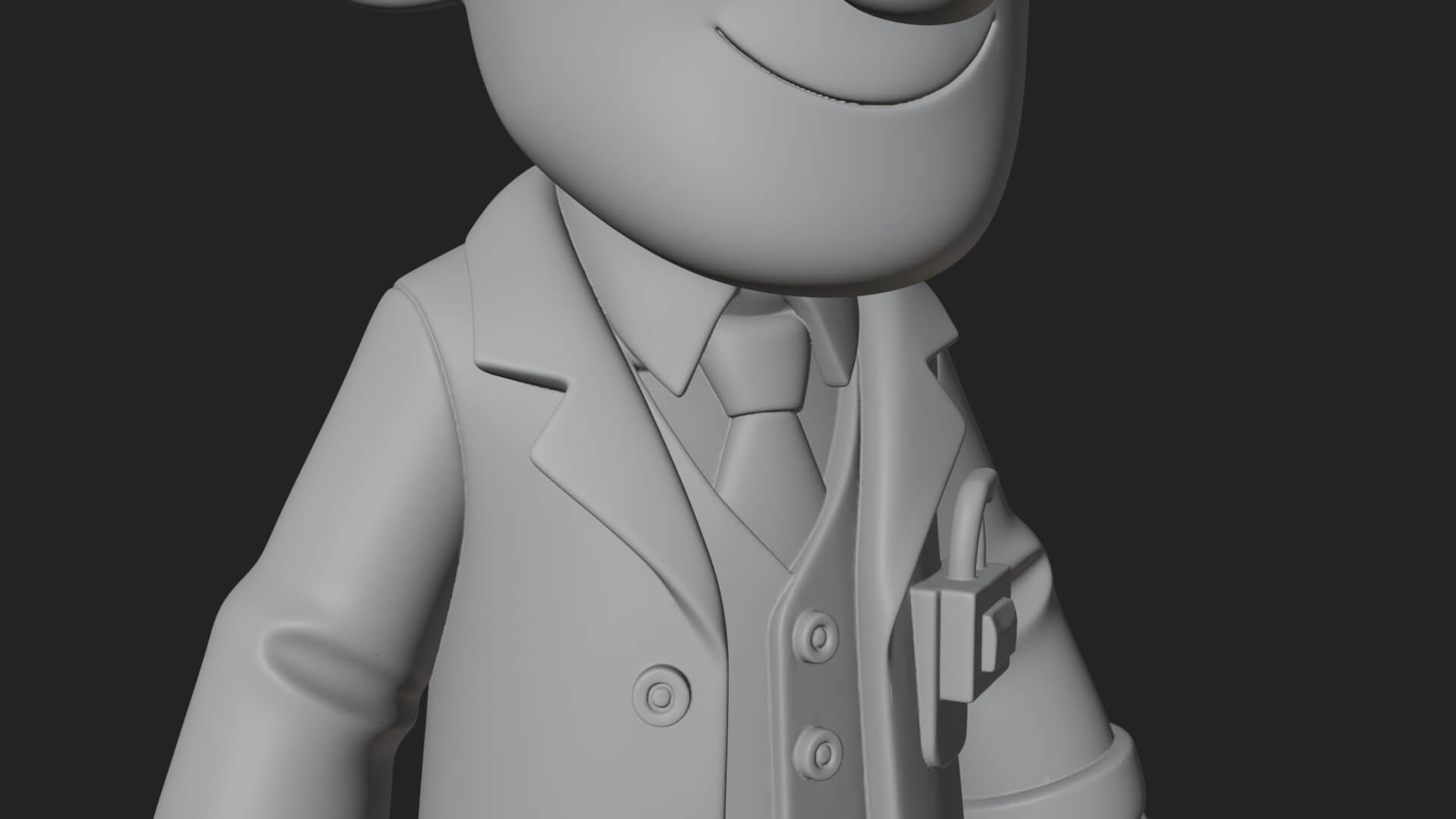 Scientist Man Statue Design 7 3D Print Model 3D Model