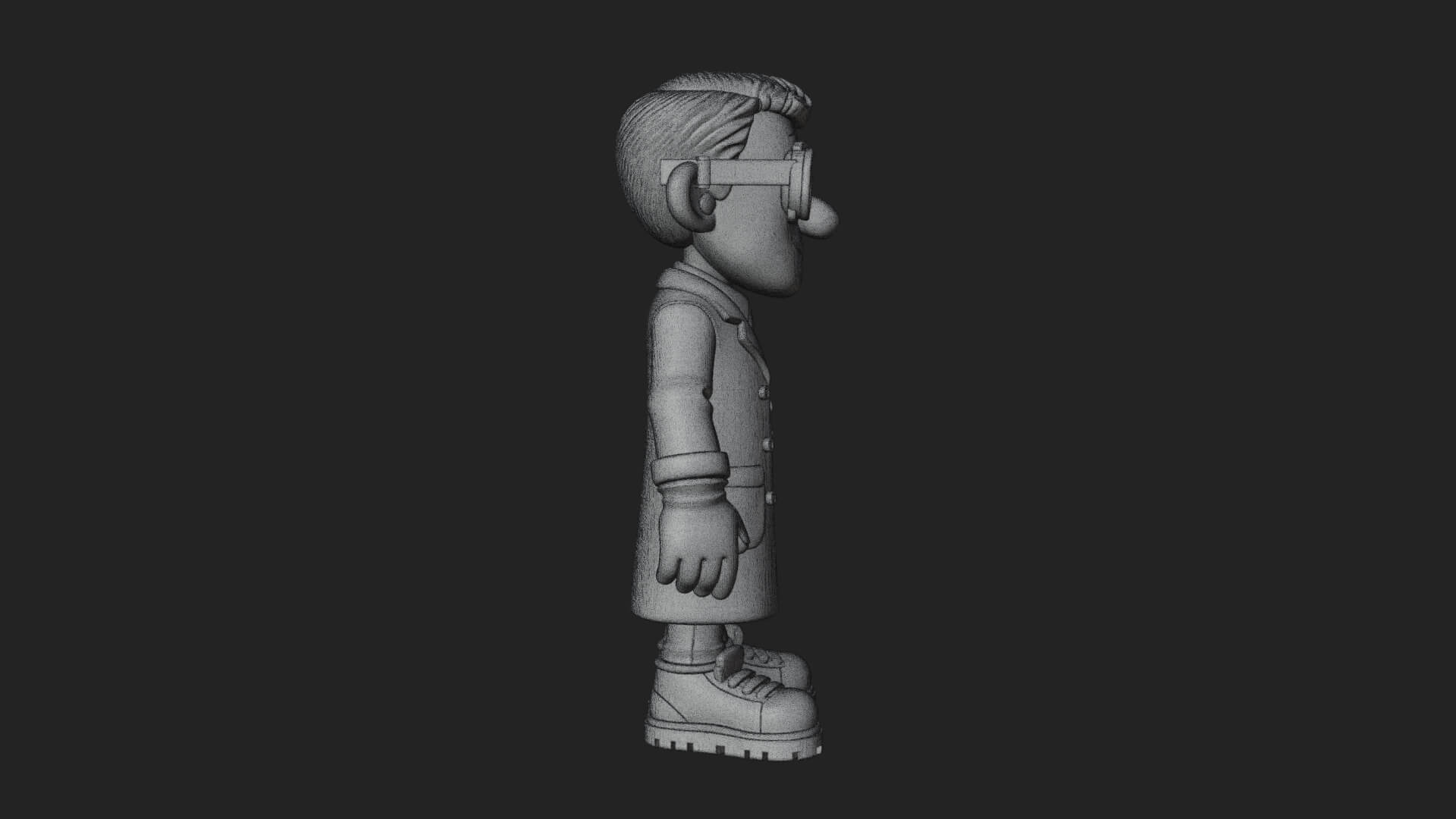 Scientist Man Statue Design 7 3D Print Model 3D Model