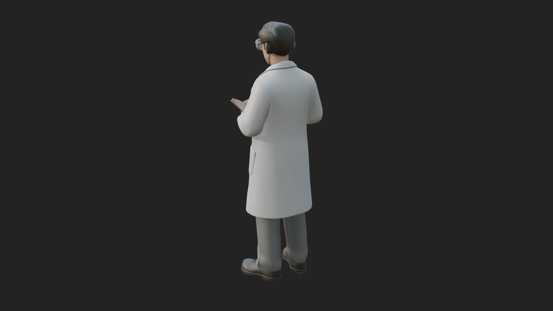 Scientist Man Statue Design 8 3D Print Model 3D Model
