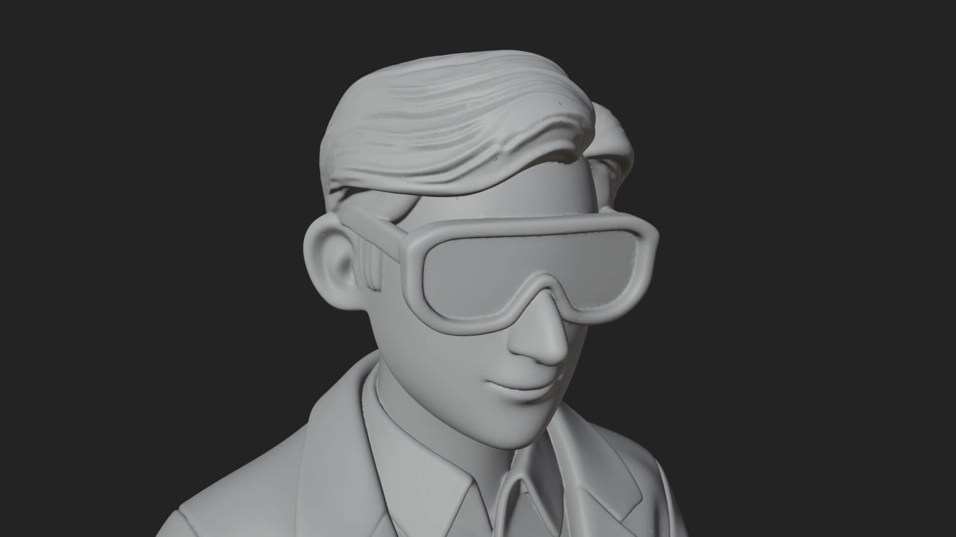 Scientist Man Statue Design 8 3D Print Model 3D Model
