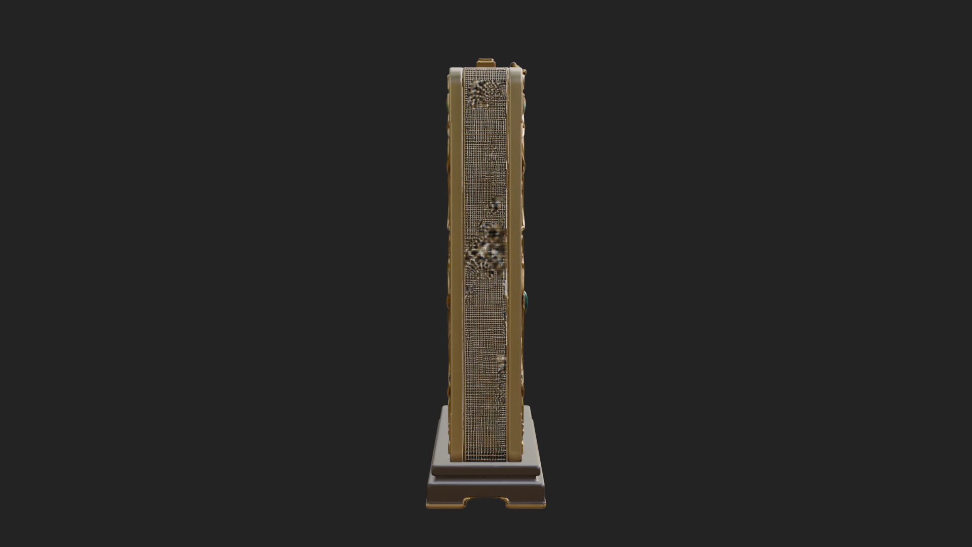 Scroll Framed Stele Plaque Design 2 3D Print Model 3D Model