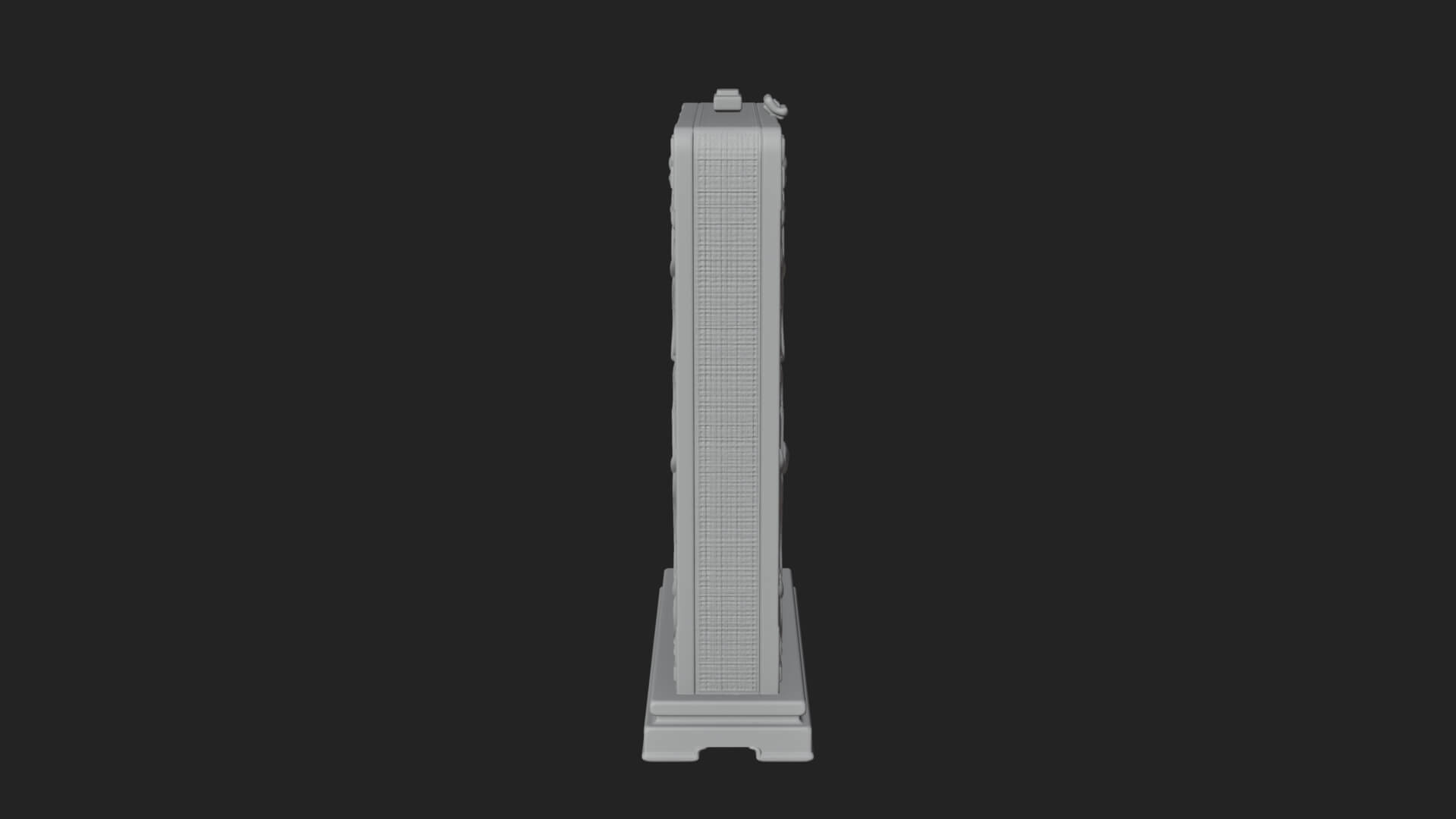 Scroll Framed Stele Plaque Design 2 3D Print Model 3D Model