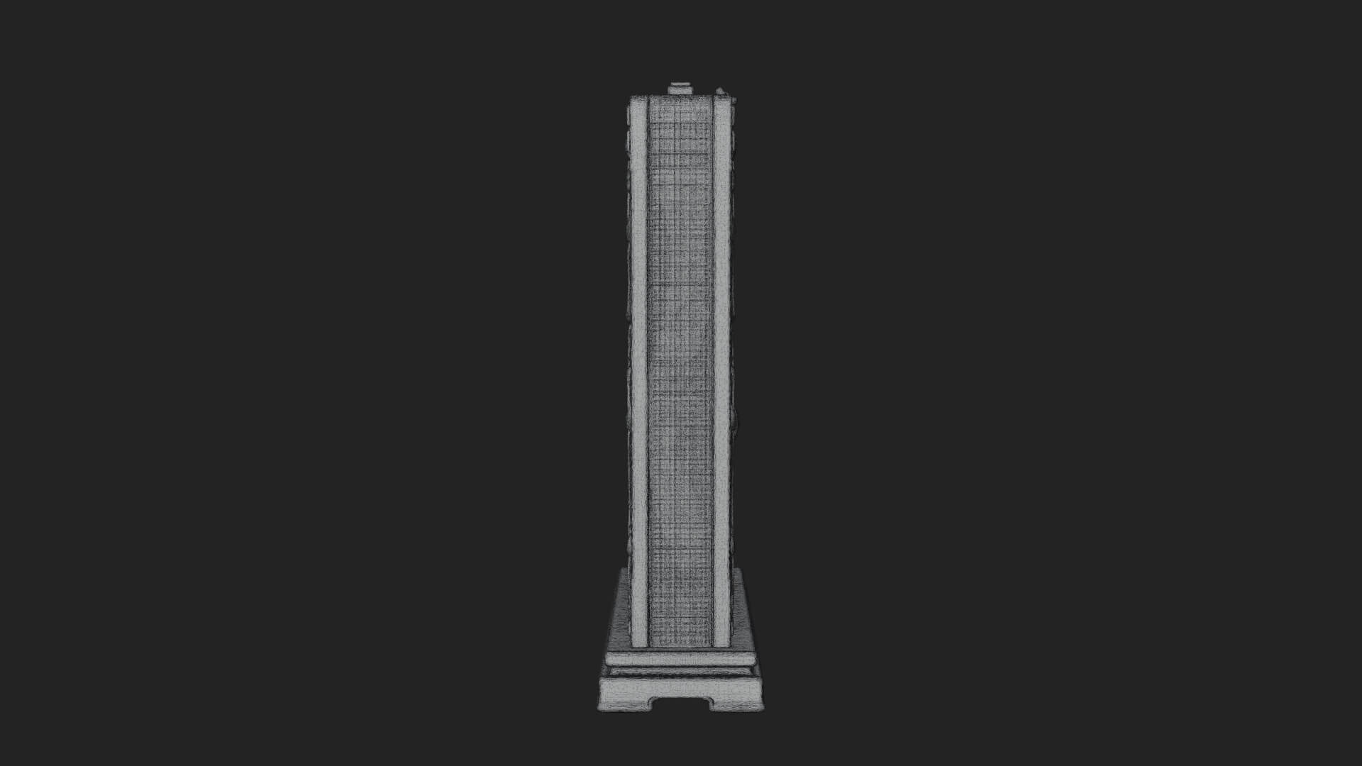 Scroll Framed Stele Plaque Design 2 3D Print Model 3D Model