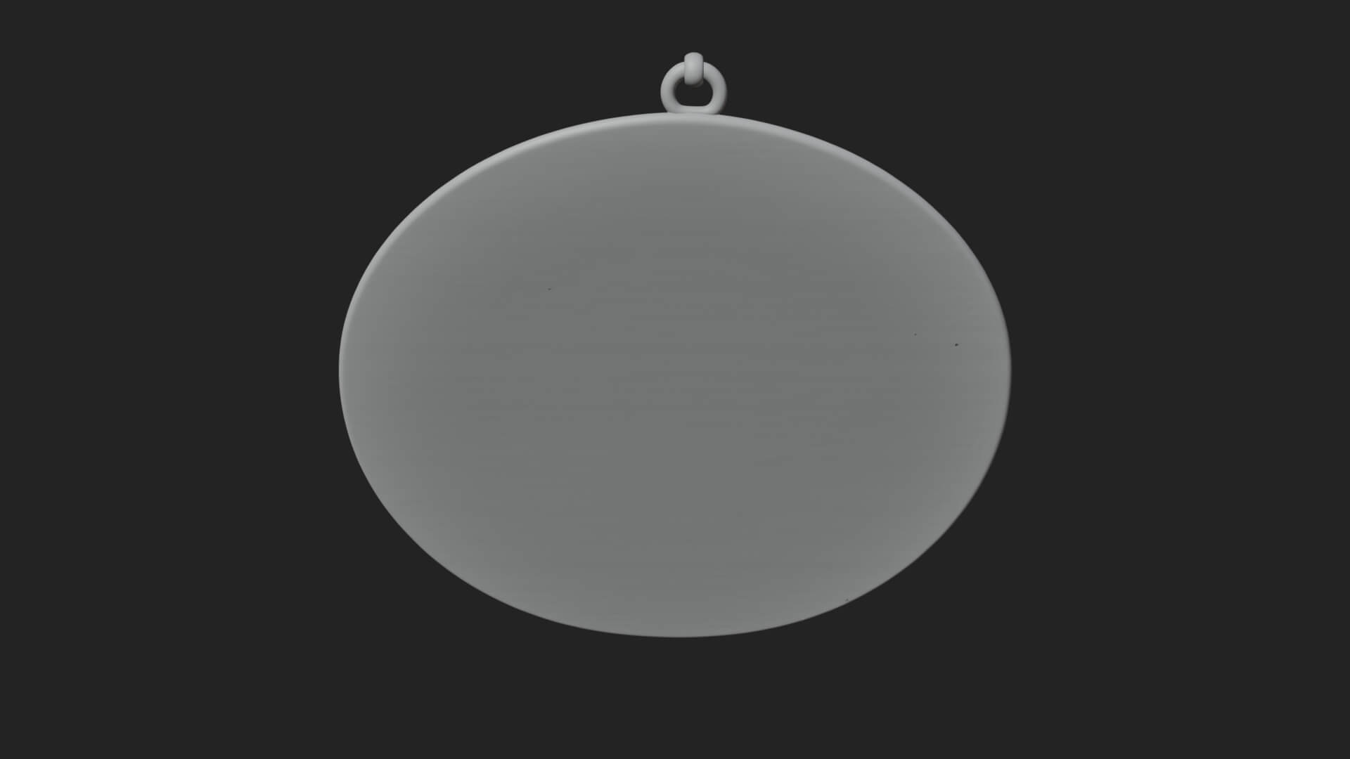 Scroll Skull Oval Relief Plaque Design 1 3D Print Model 3D Model