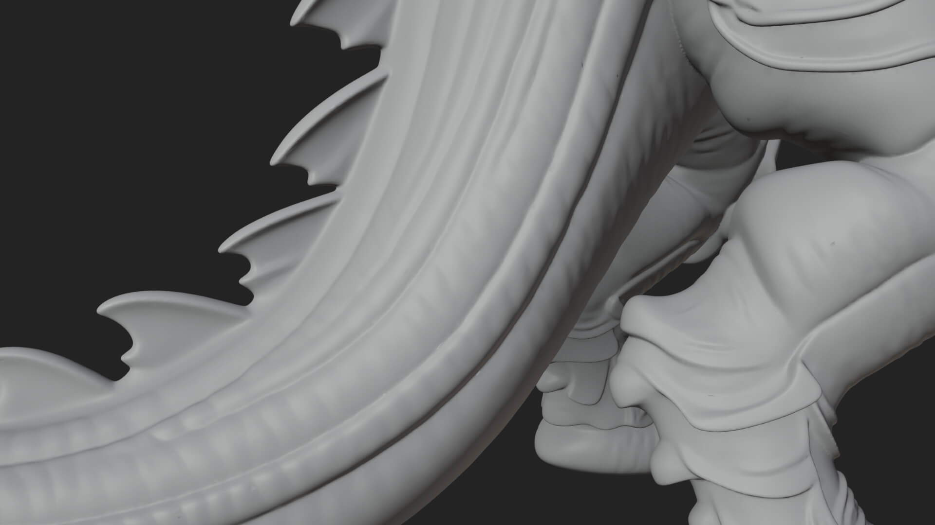 Sea Serpent Dragon Statue Design 1 3D Print Model 3D Model