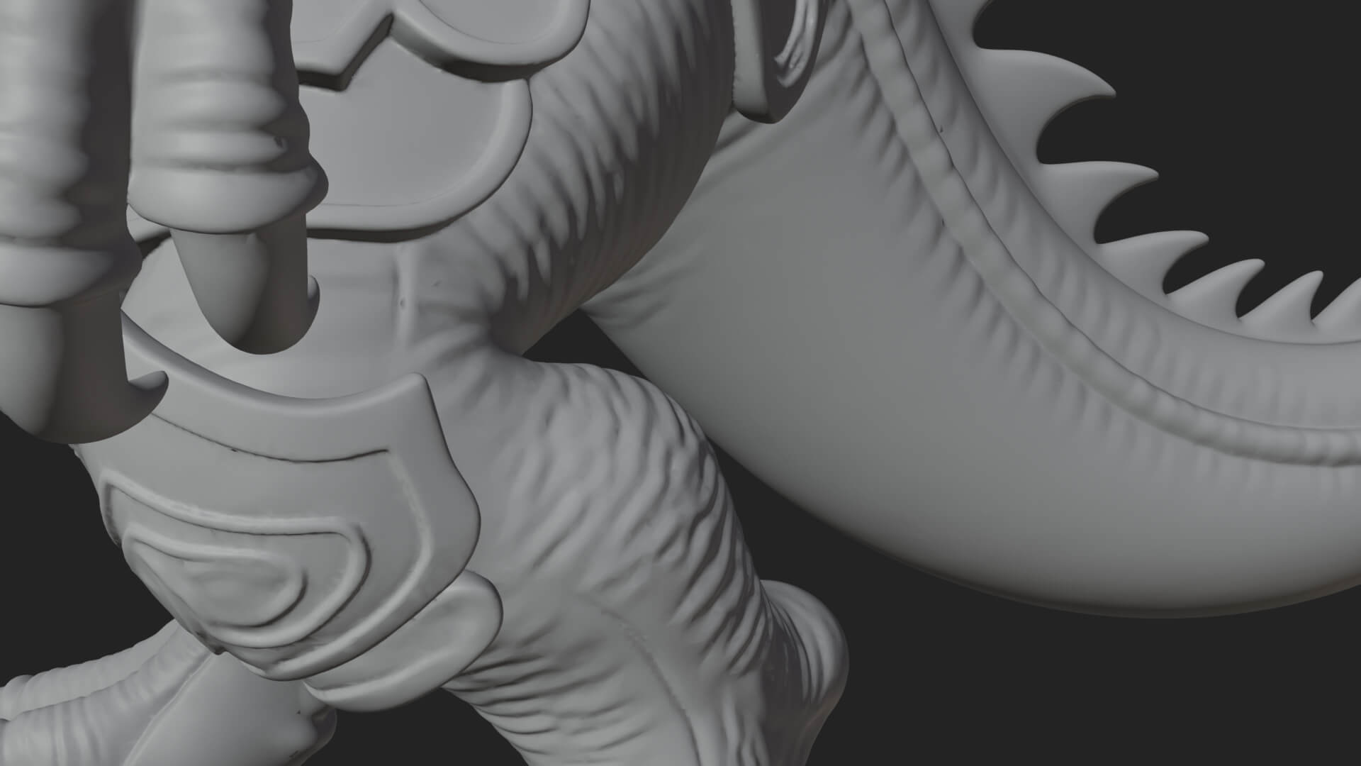 Sea Serpent Dragon Statue Design 2 3D Print Model 3D Model