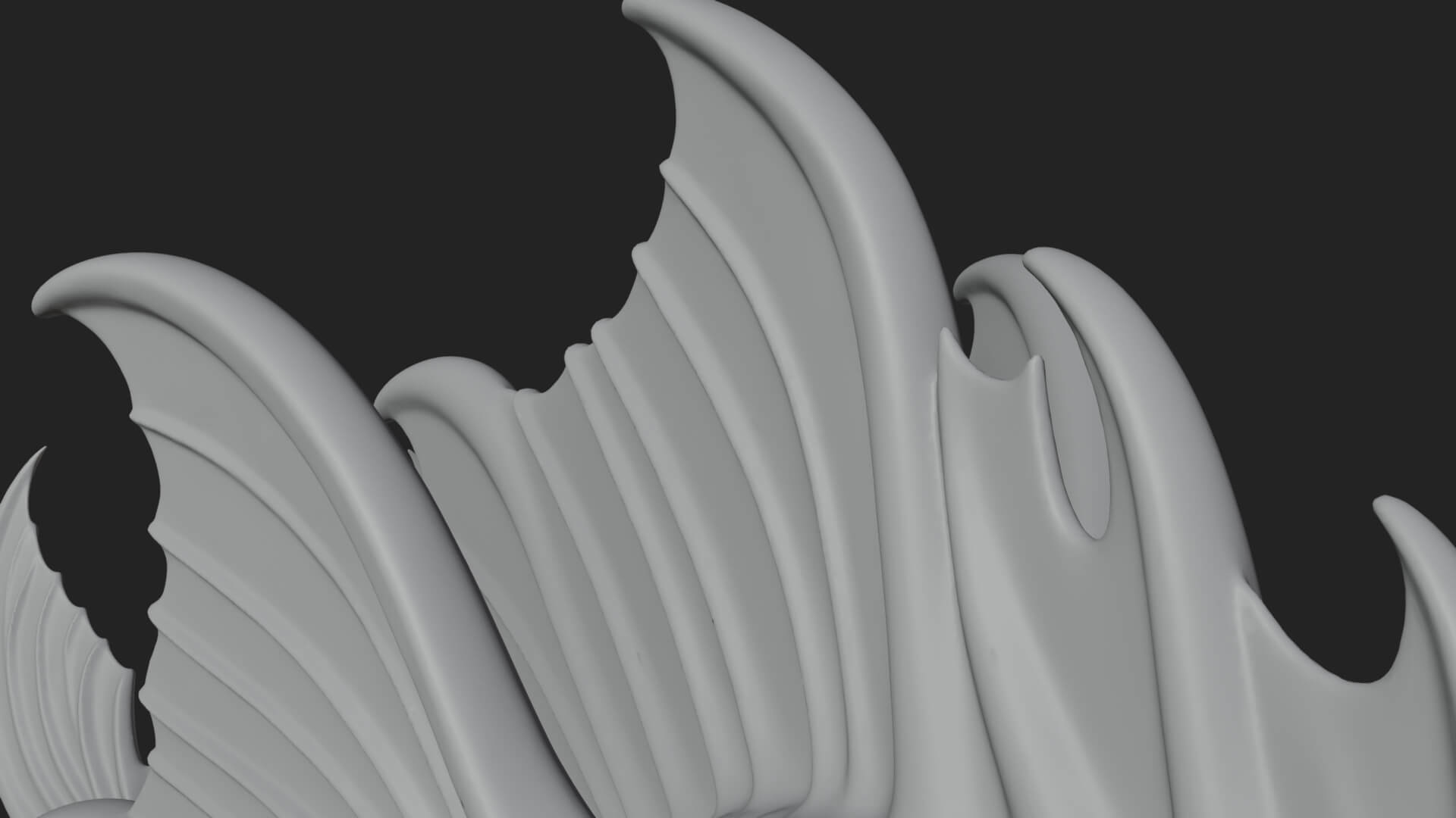 Sea Serpent Dragon Statue Design 4 3D Print Model 3D Model