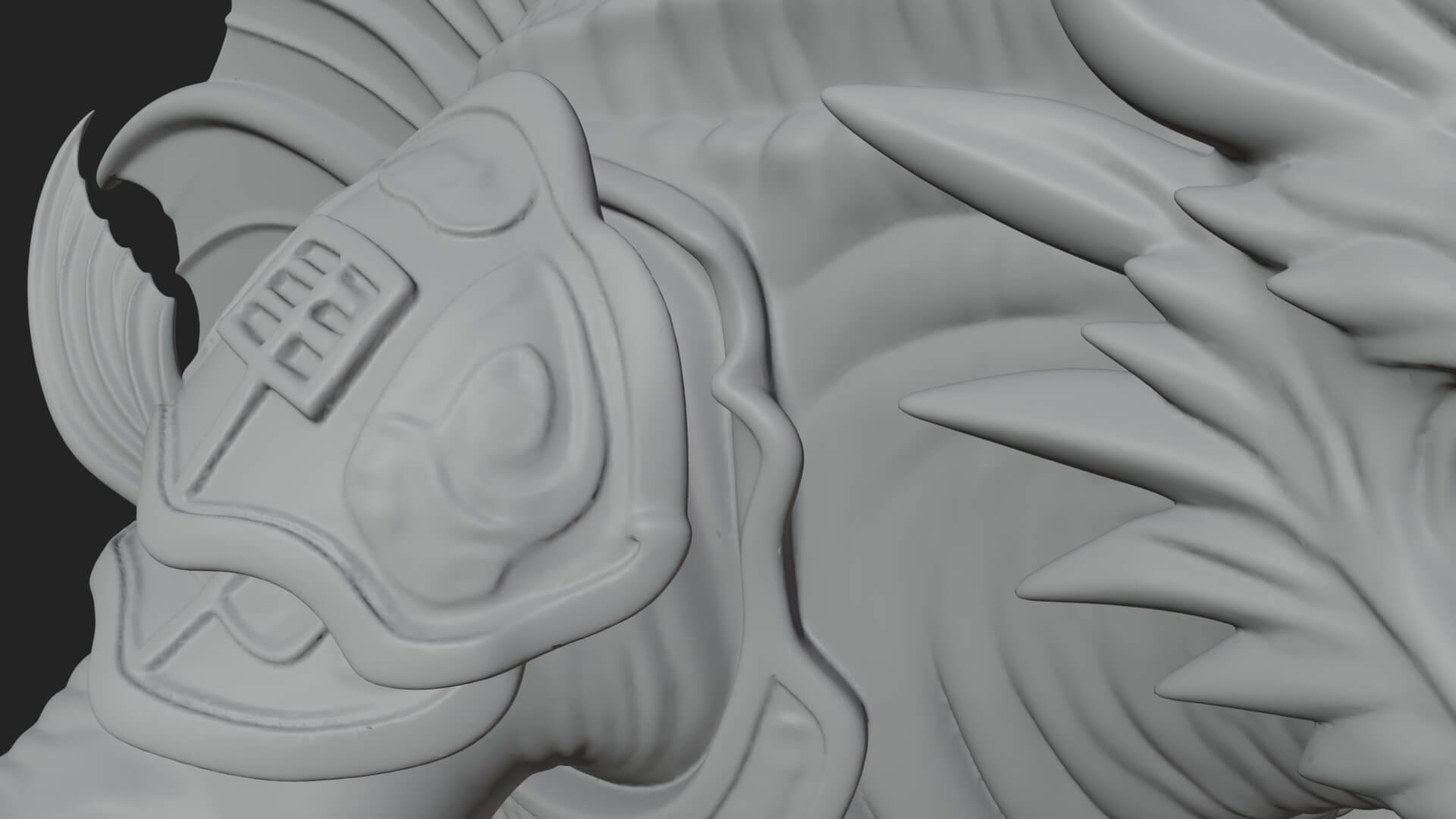 Sea Serpent Dragon Statue Design 4 3D Print Model 3D Model