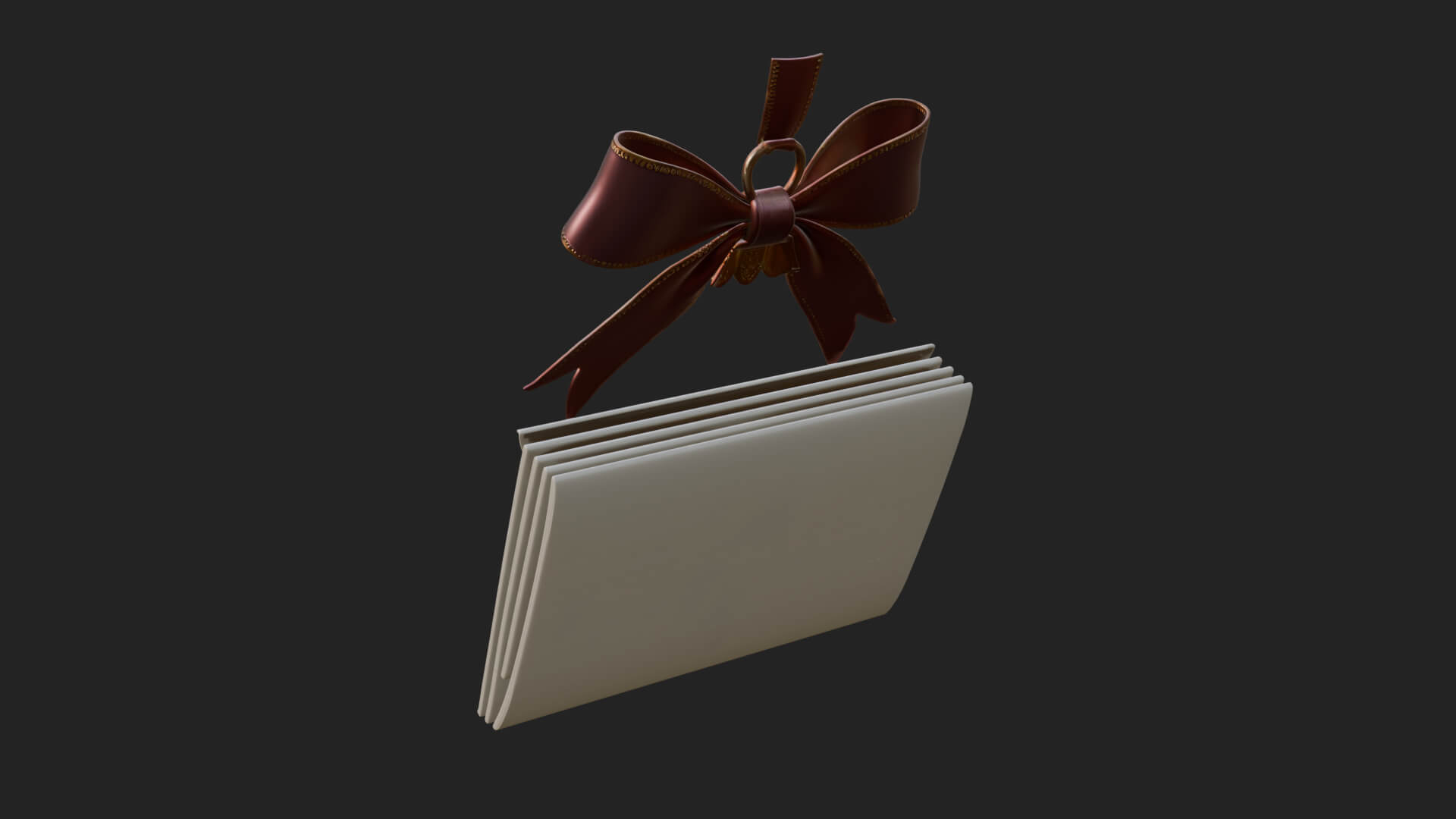 Sealed Love Letter Ornament Design 2 3D Print Model 3D Model