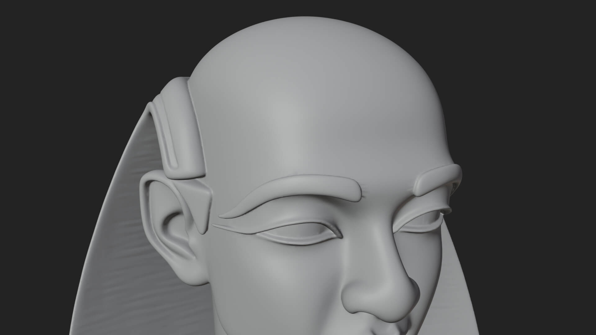 Seated Egyptian Scribe Statue Design 1 3D Print Model 3D Model