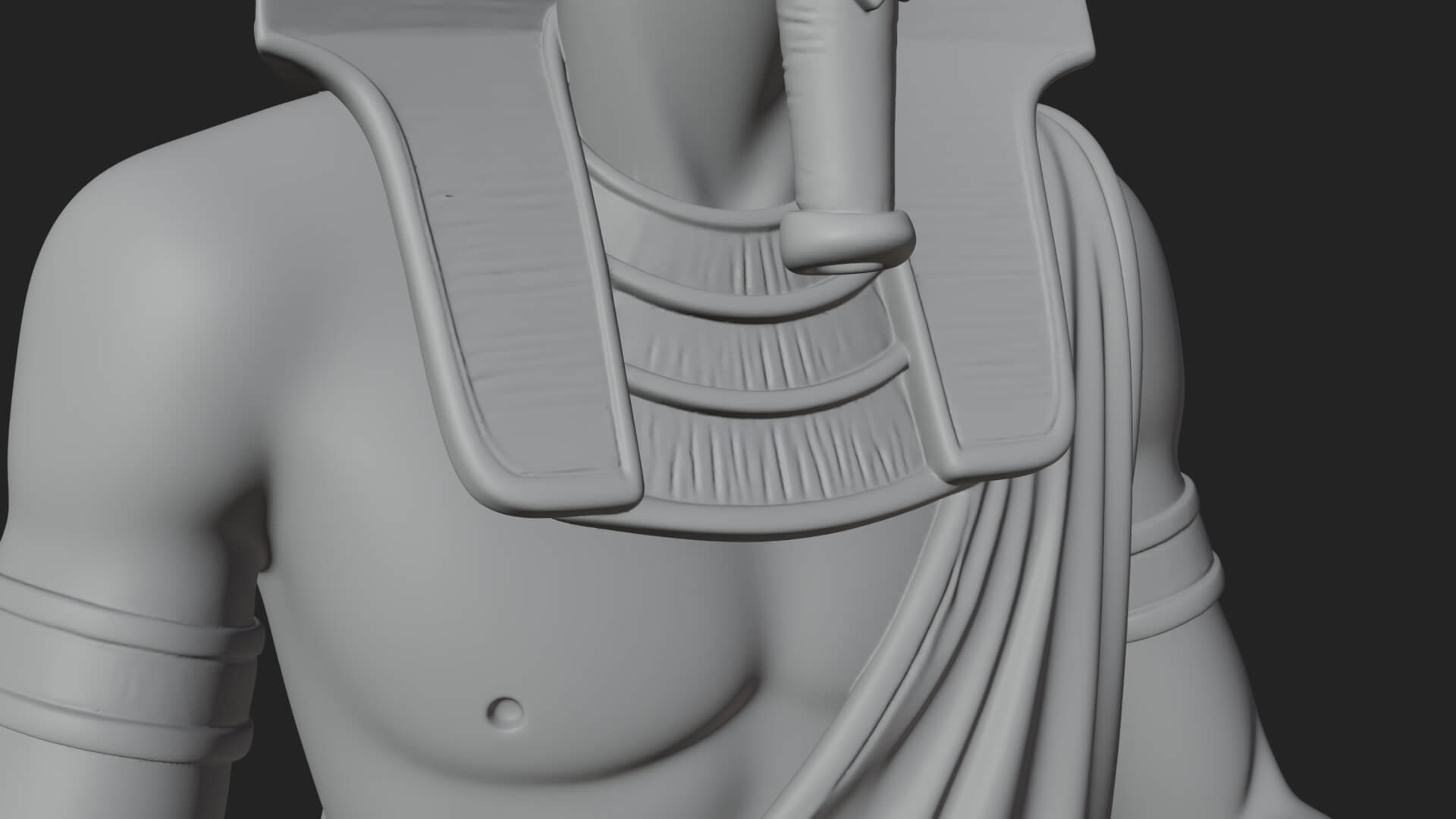 Seated Egyptian Scribe Statue Design 1 3D Print Model 3D Model