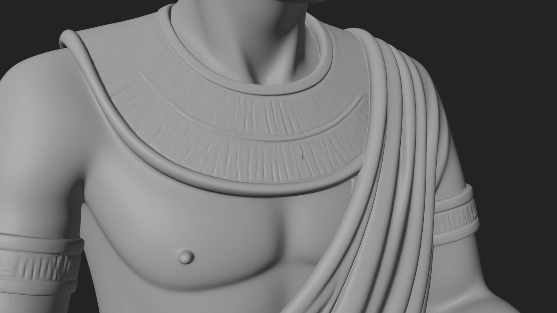 Seated Egyptian Scribe Statue Design 2 3D Print Model 3D Model