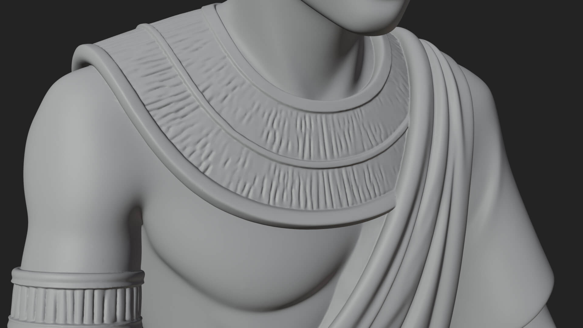 Seated Egyptian Scribe Statue Design 3 3D Print Model 3D Model
