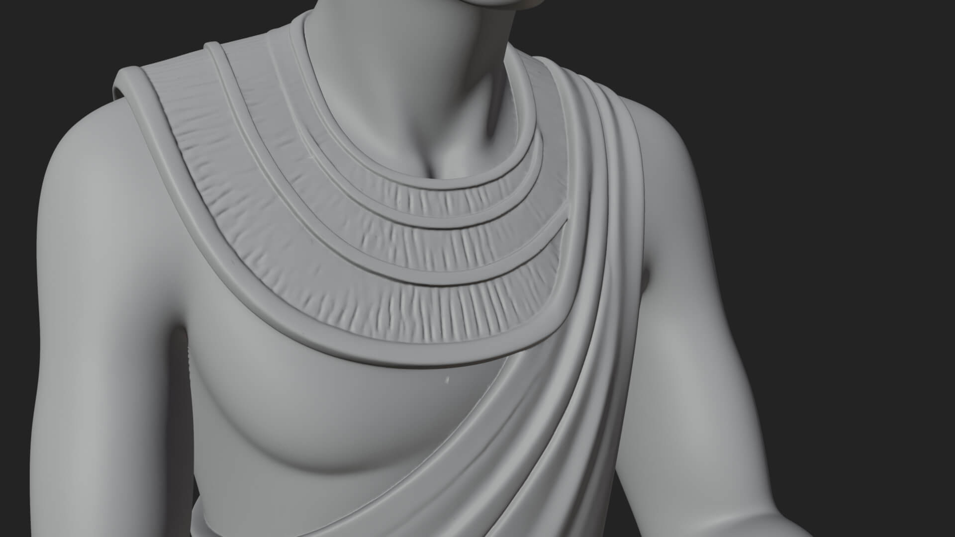 Seated Egyptian Scribe Statue Design 4 3D Print Model 3D Model