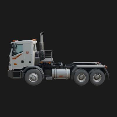Semi Truck Model Design 18 3D Print Model