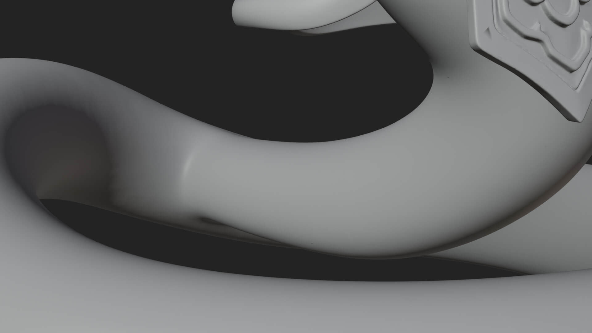 Serpent Bodied Naga Statue Design 1 3D Print Model 3D Model