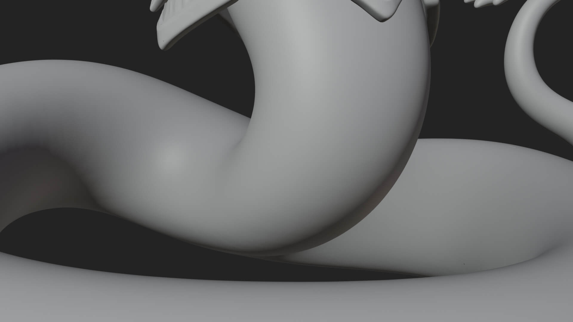 Serpent Bodied Naga Statue Design 2 3D Print Model 3D Model