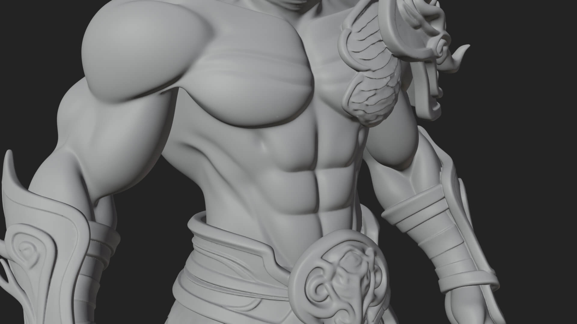 Serpent Bodied Naga Statue Design 3 3D Print Model 3D Model