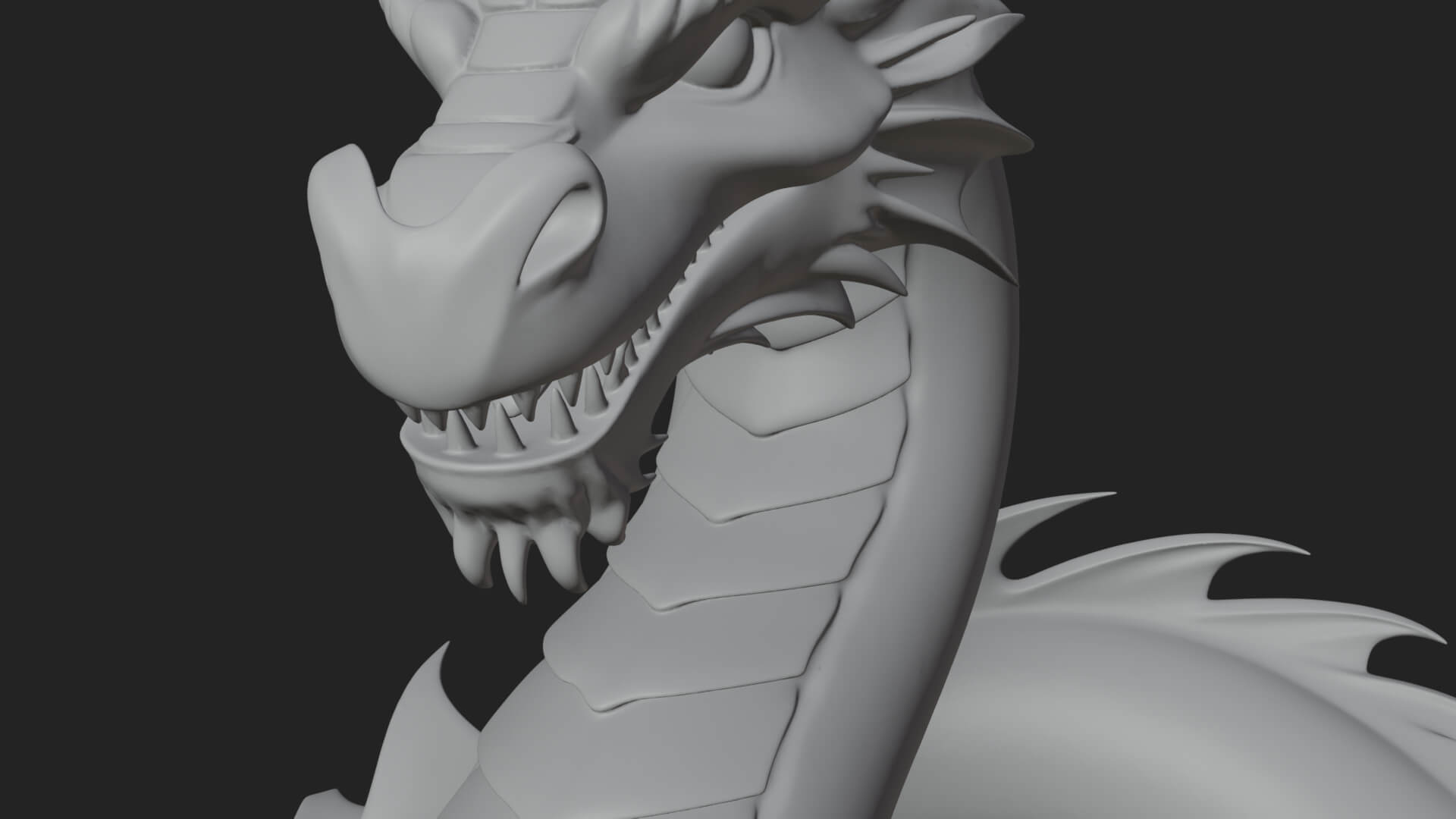 Shamrock Celtic Dragon Statue Design 2 3D Print Model 3D Model