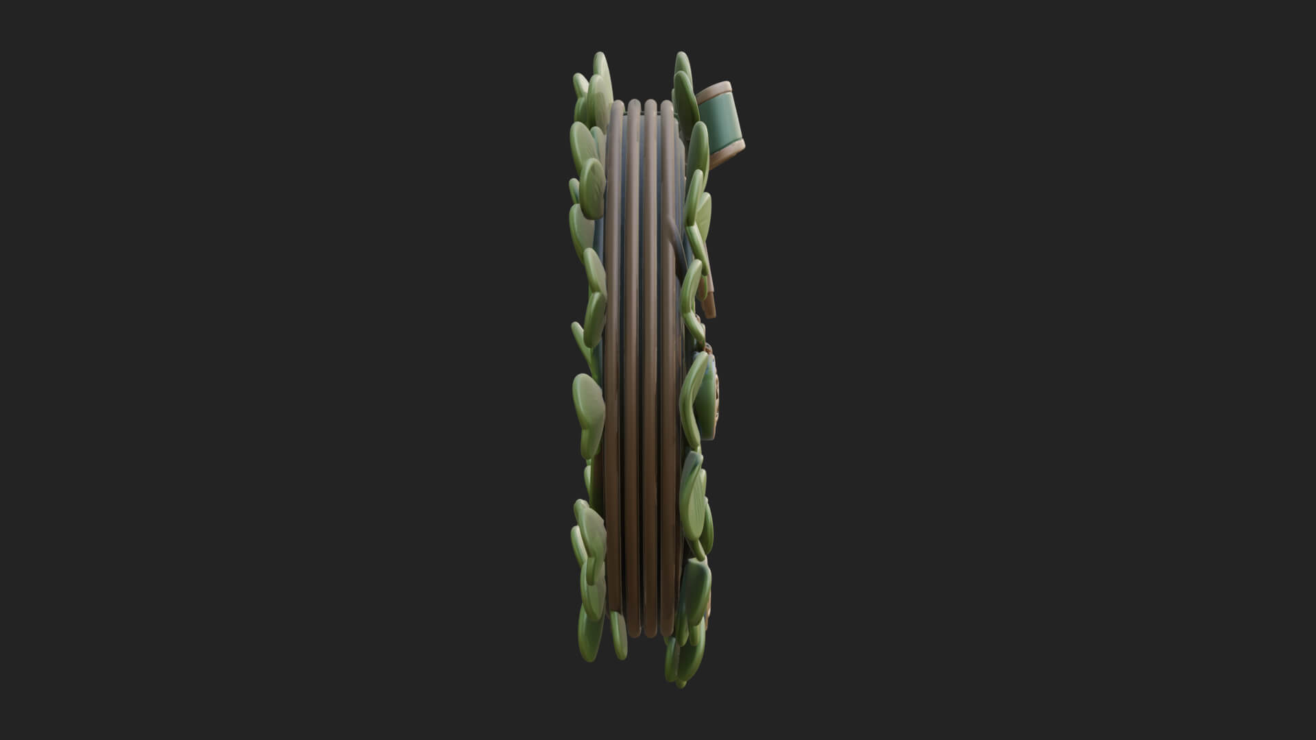 Shamrock Celtic Wreath Ornament Design 1 3D Print Model 3D Model