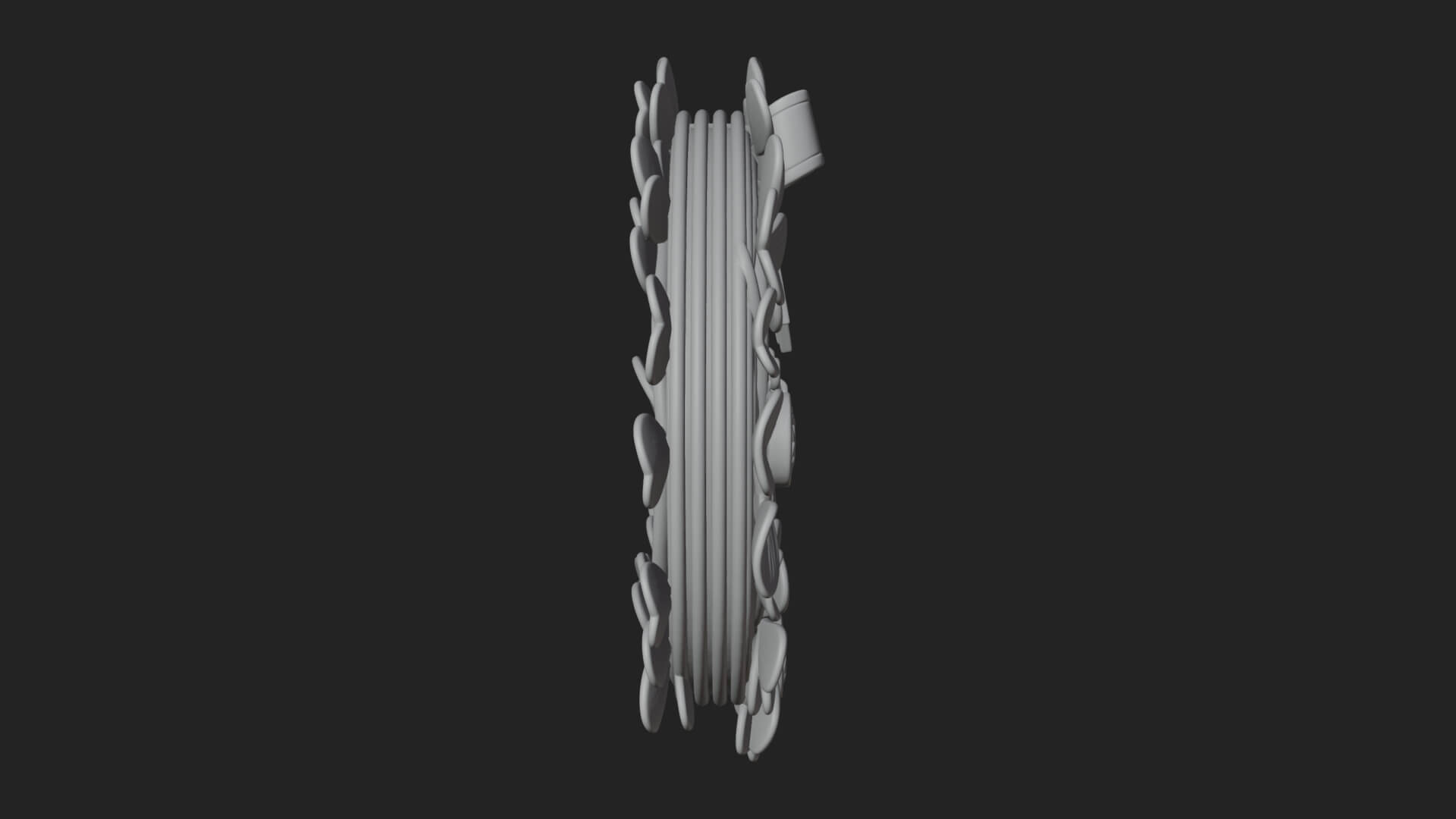 Shamrock Celtic Wreath Ornament Design 1 3D Print Model 3D Model