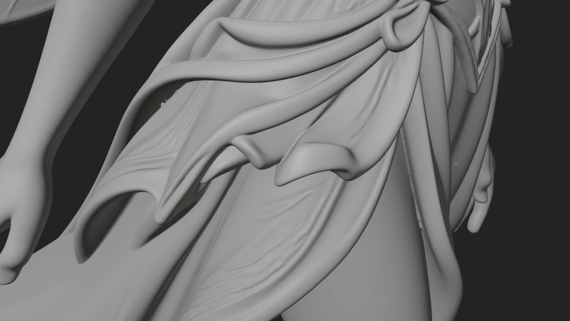 Shamrock Crown Fairy Statue Design 1 3D Print Model 3D Model
