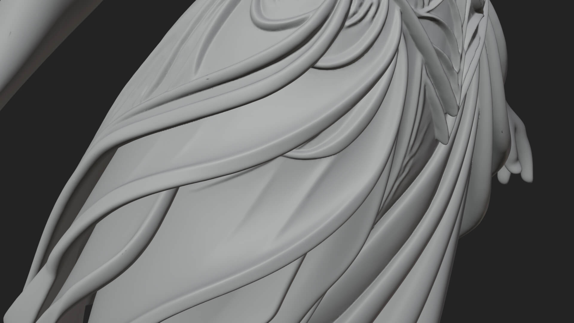 Shamrock Crown Fairy Statue Design 3 3D Print Model 3D Model