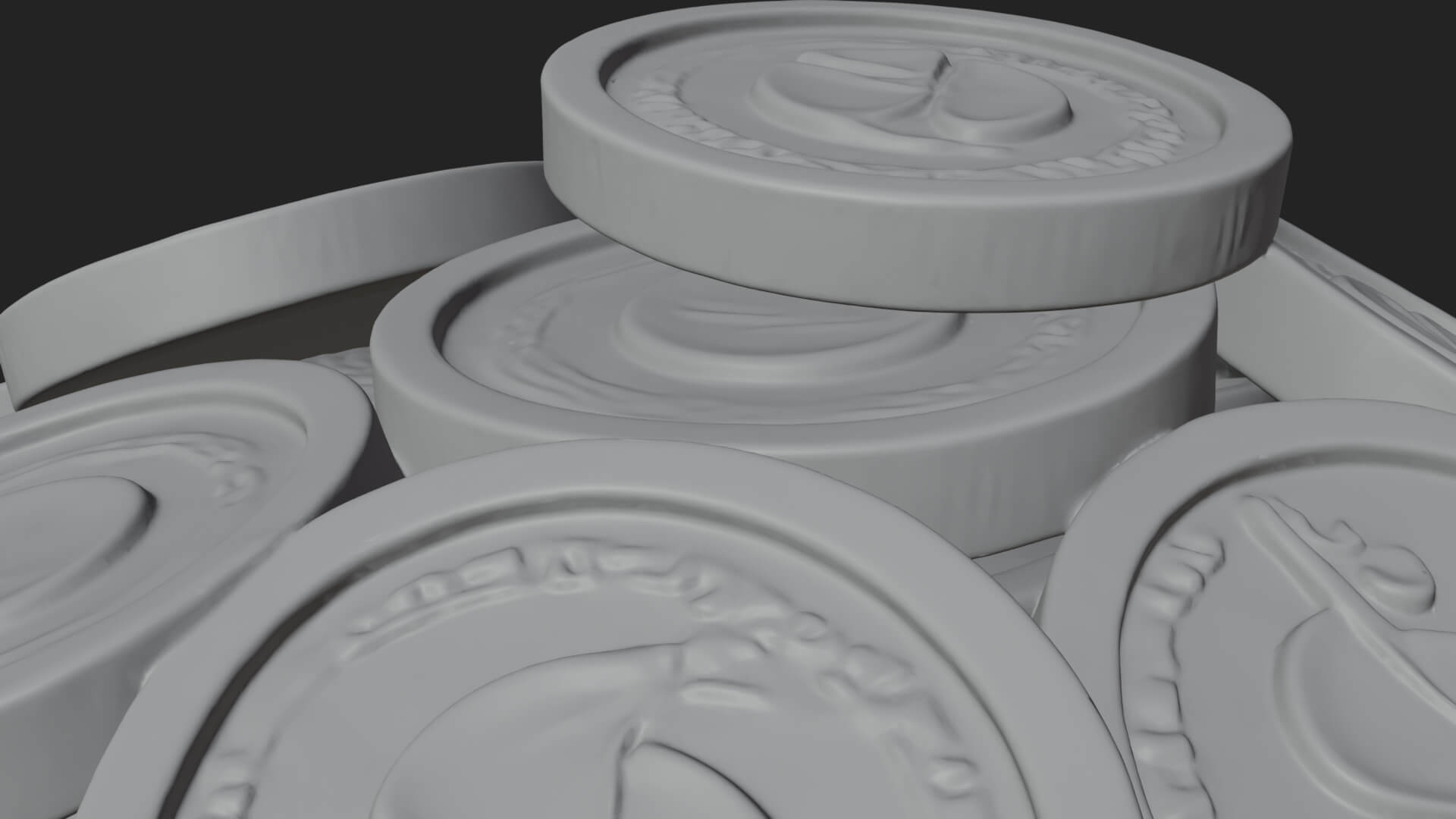 Shamrock Gold Coin Pot Model Design 1 3D Print Model 3D Model