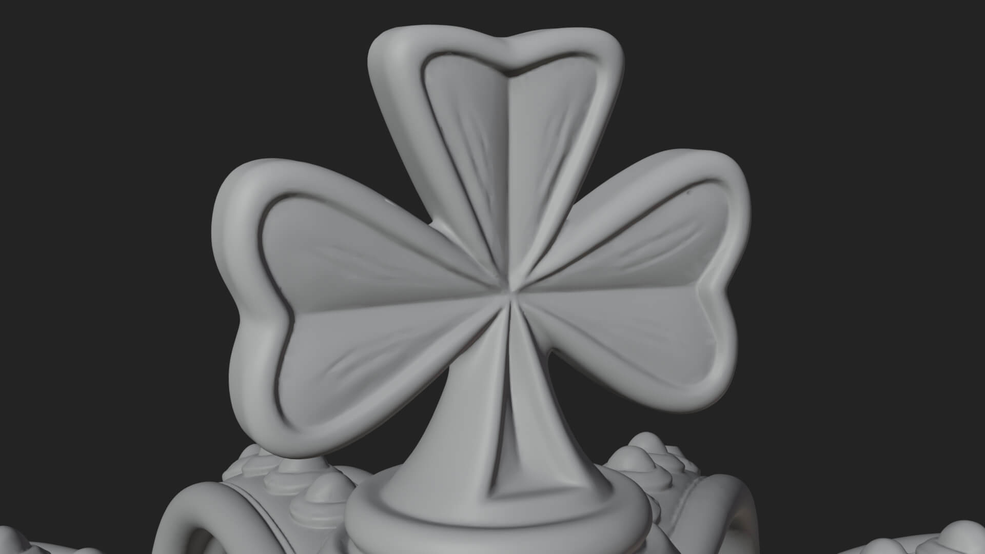 Shamrock Jeweled Crown Ornament Design 1 3D Print Model 3D Model