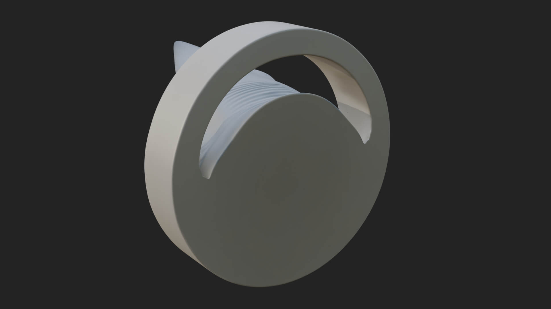 Shark Head Oval Relief Plaque Design 4 3D Print Model 3D Model
