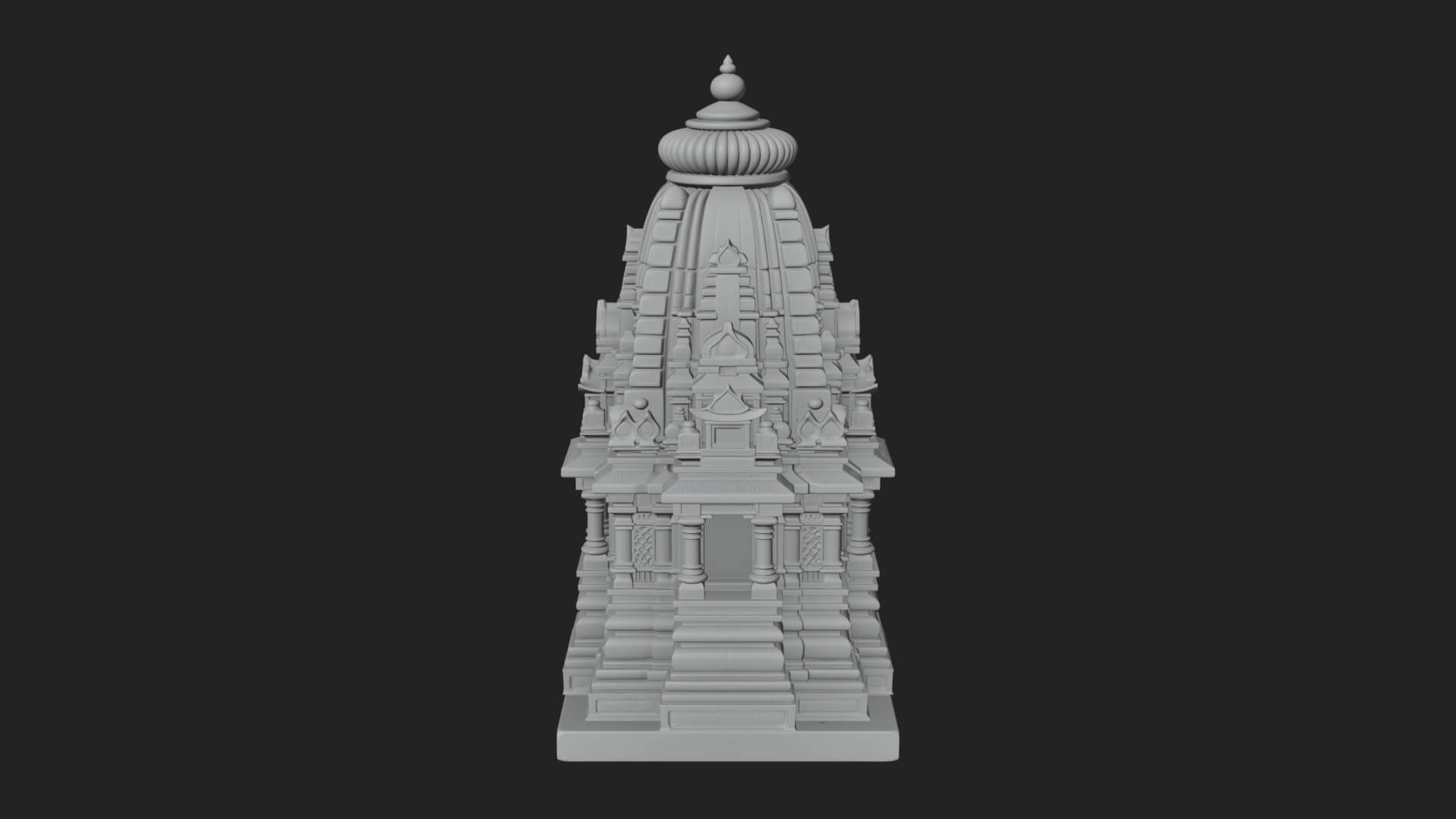 Shikhara Temple Tower Design 1 3D Print Model 3D Model
