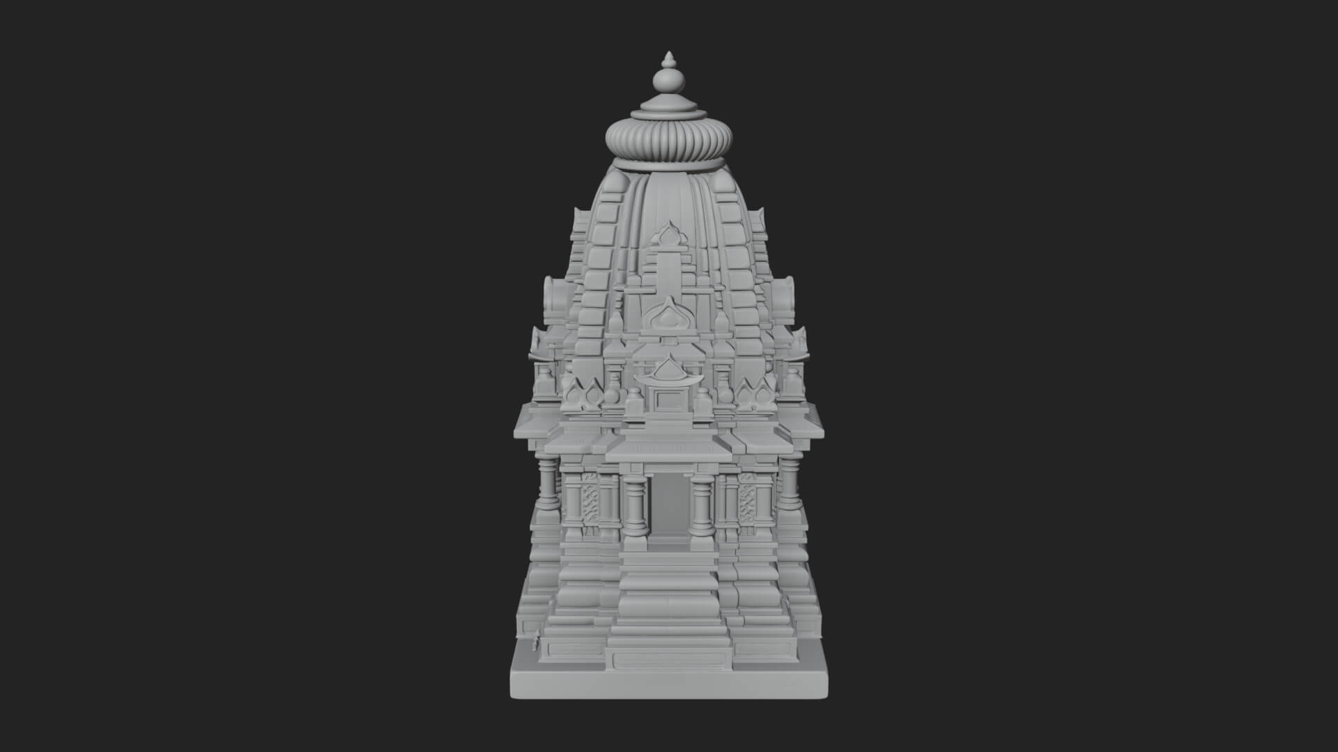 Shikhara Temple Tower Design 1 3D Print Model 3D Model
