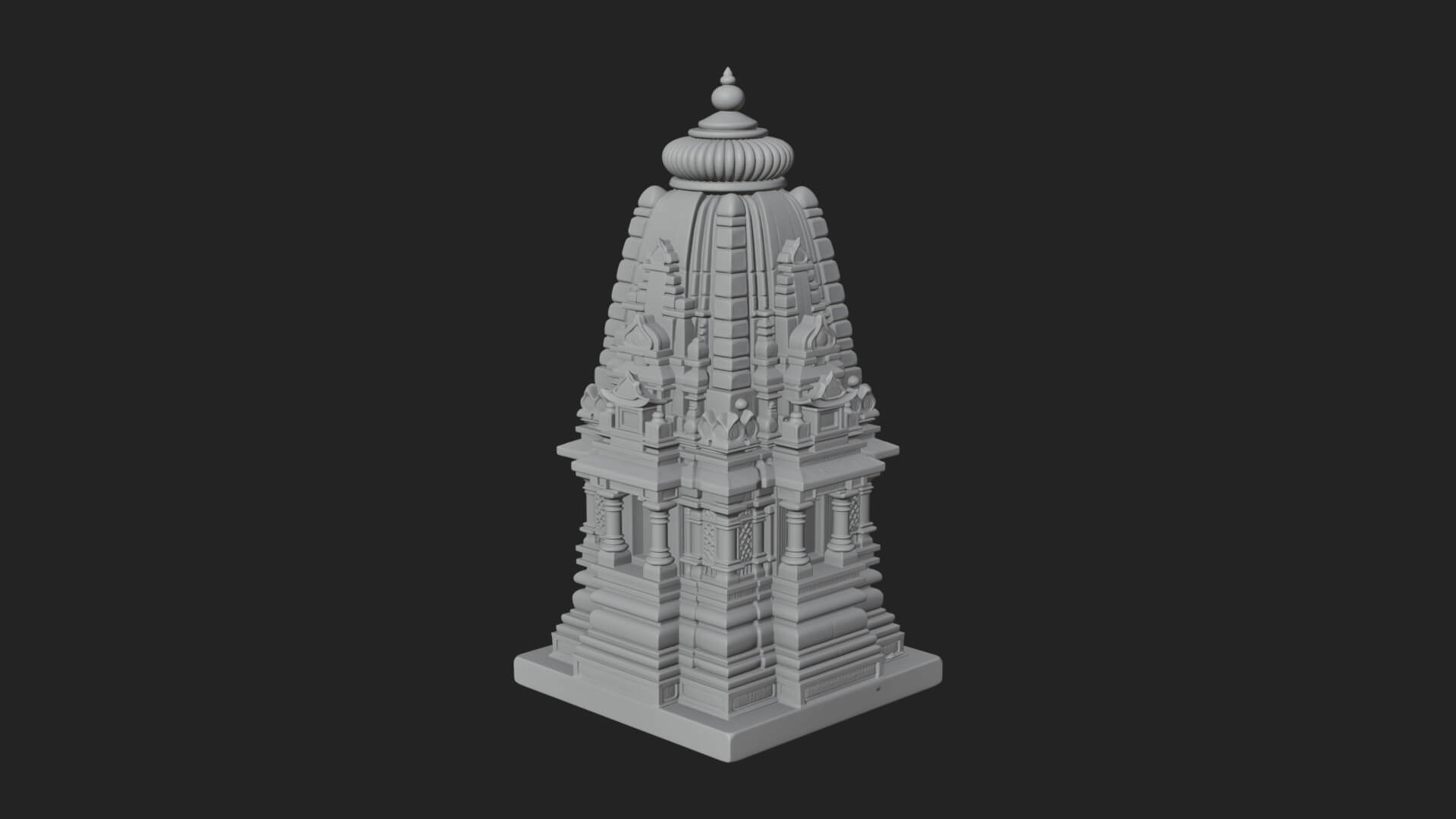 Shikhara Temple Tower Design 1 3D Print Model 3D Model
