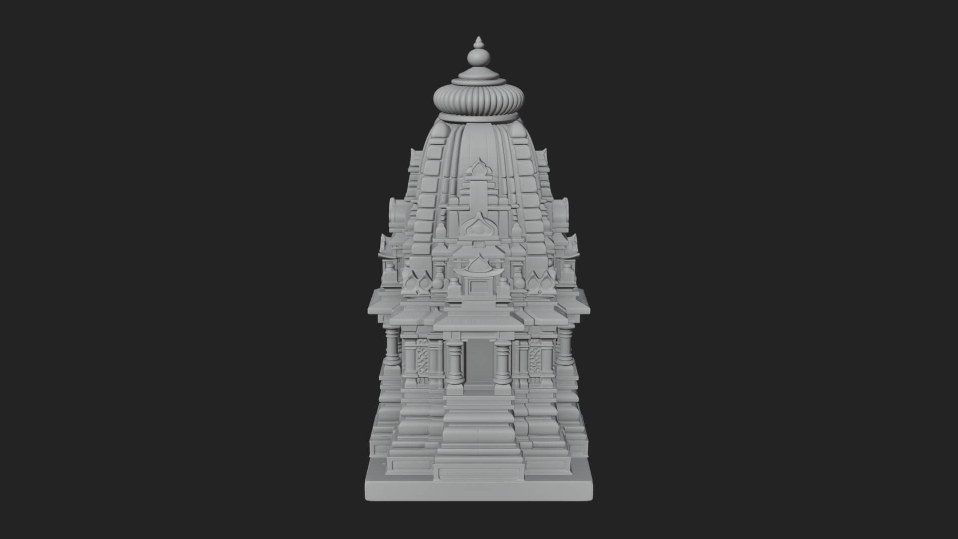 Shikhara Temple Tower Design 1 3D Print Model 3D Model