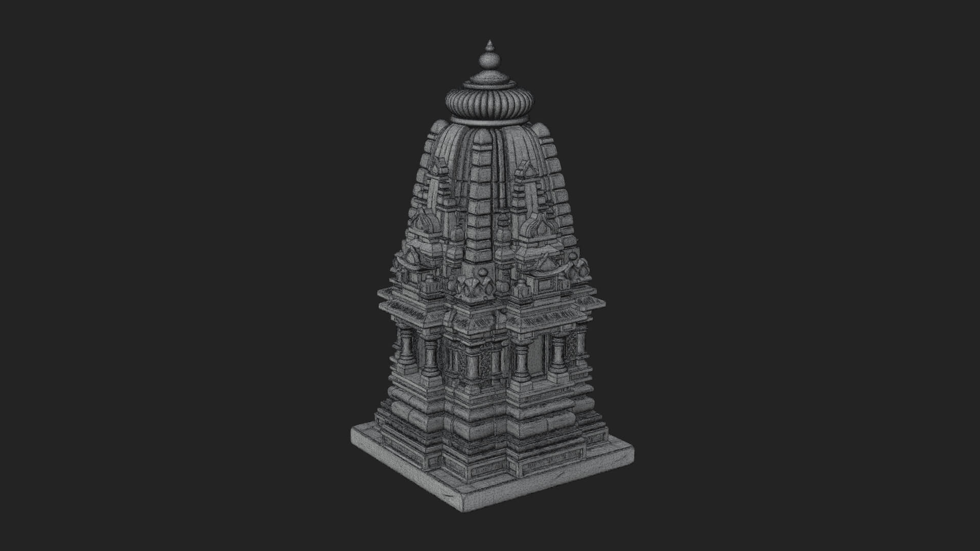 Shikhara Temple Tower Design 1 3D Print Model 3D Model