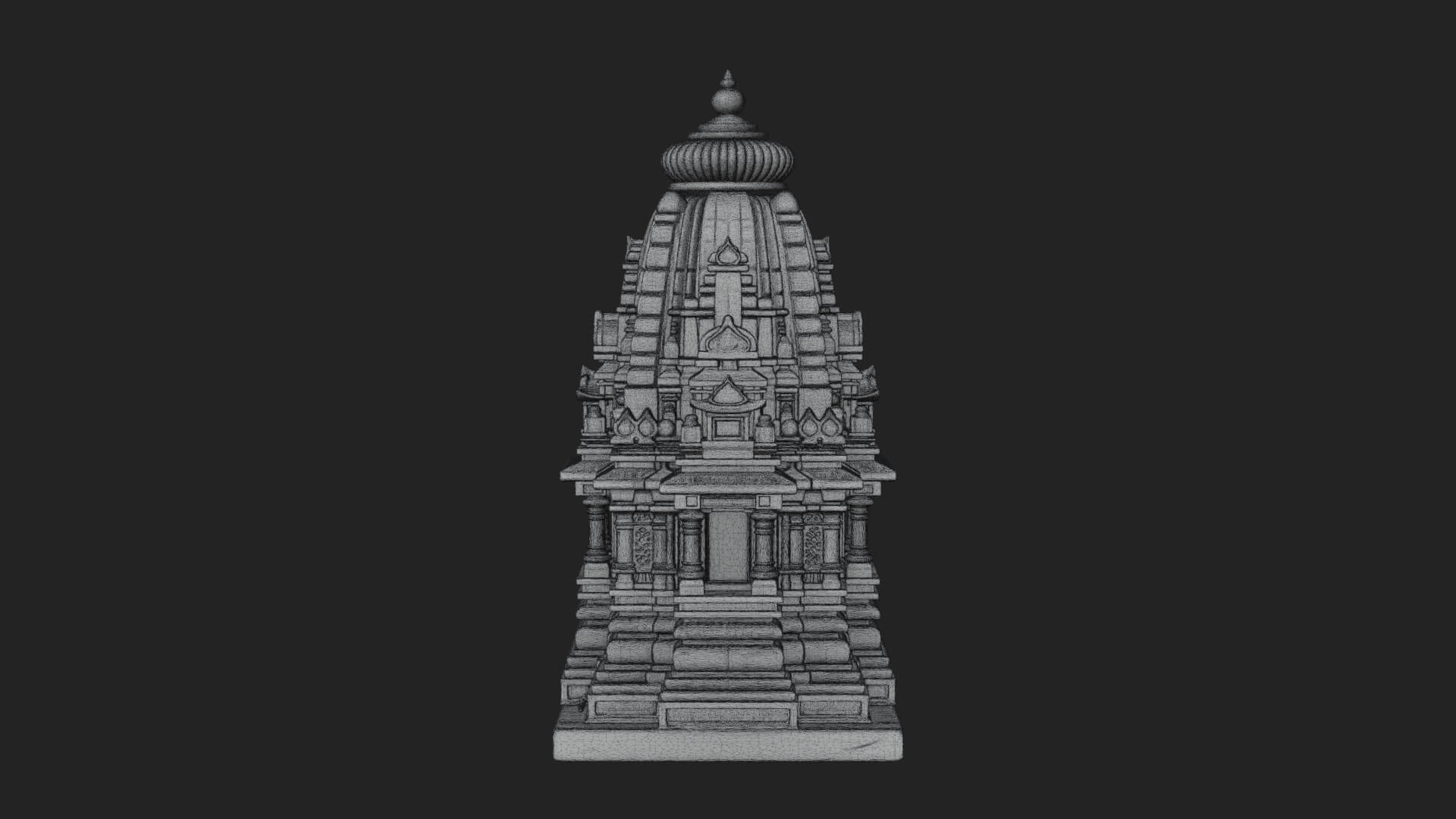 Shikhara Temple Tower Design 1 3D Print Model 3D Model