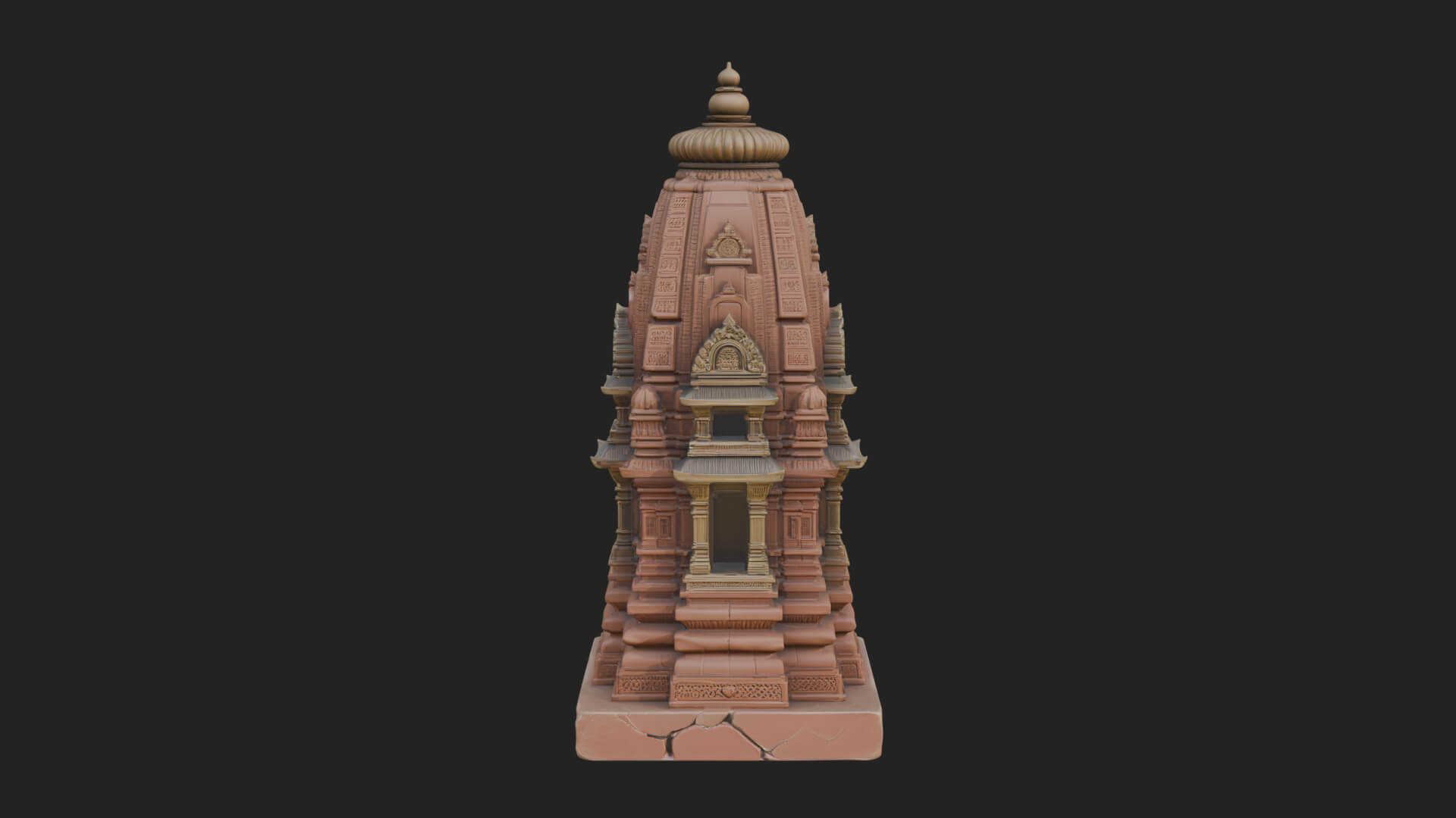 Shikhara Temple Tower Design 2 3D Print Model 3D Model