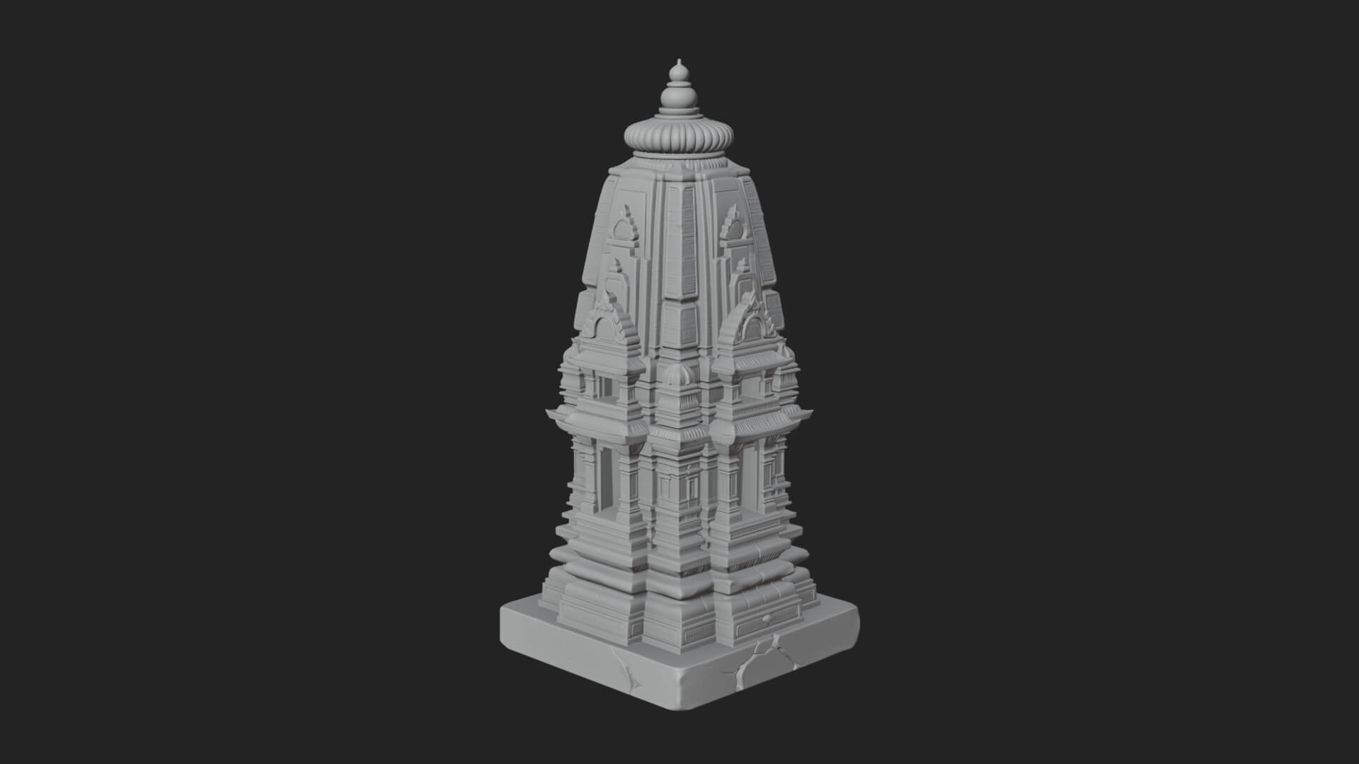 Shikhara Temple Tower Design 2 3D Print Model 3D Model