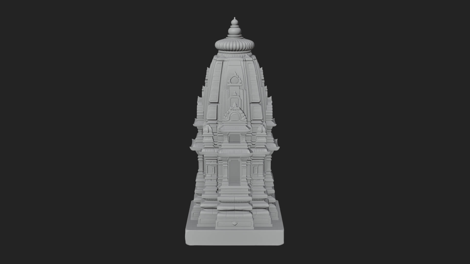 Shikhara Temple Tower Design 2 3D Print Model 3D Model