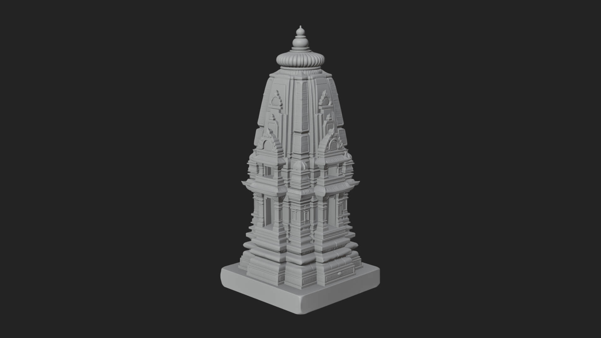 Shikhara Temple Tower Design 2 3D Print Model 3D Model