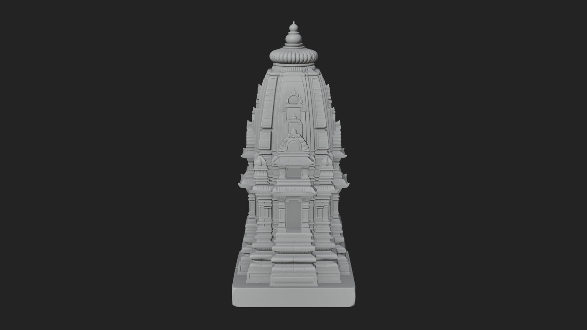Shikhara Temple Tower Design 2 3D Print Model 3D Model