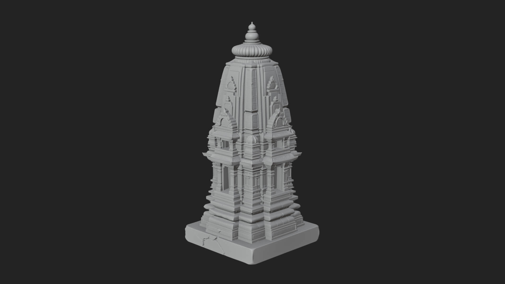 Shikhara Temple Tower Design 2 3D Print Model 3D Model