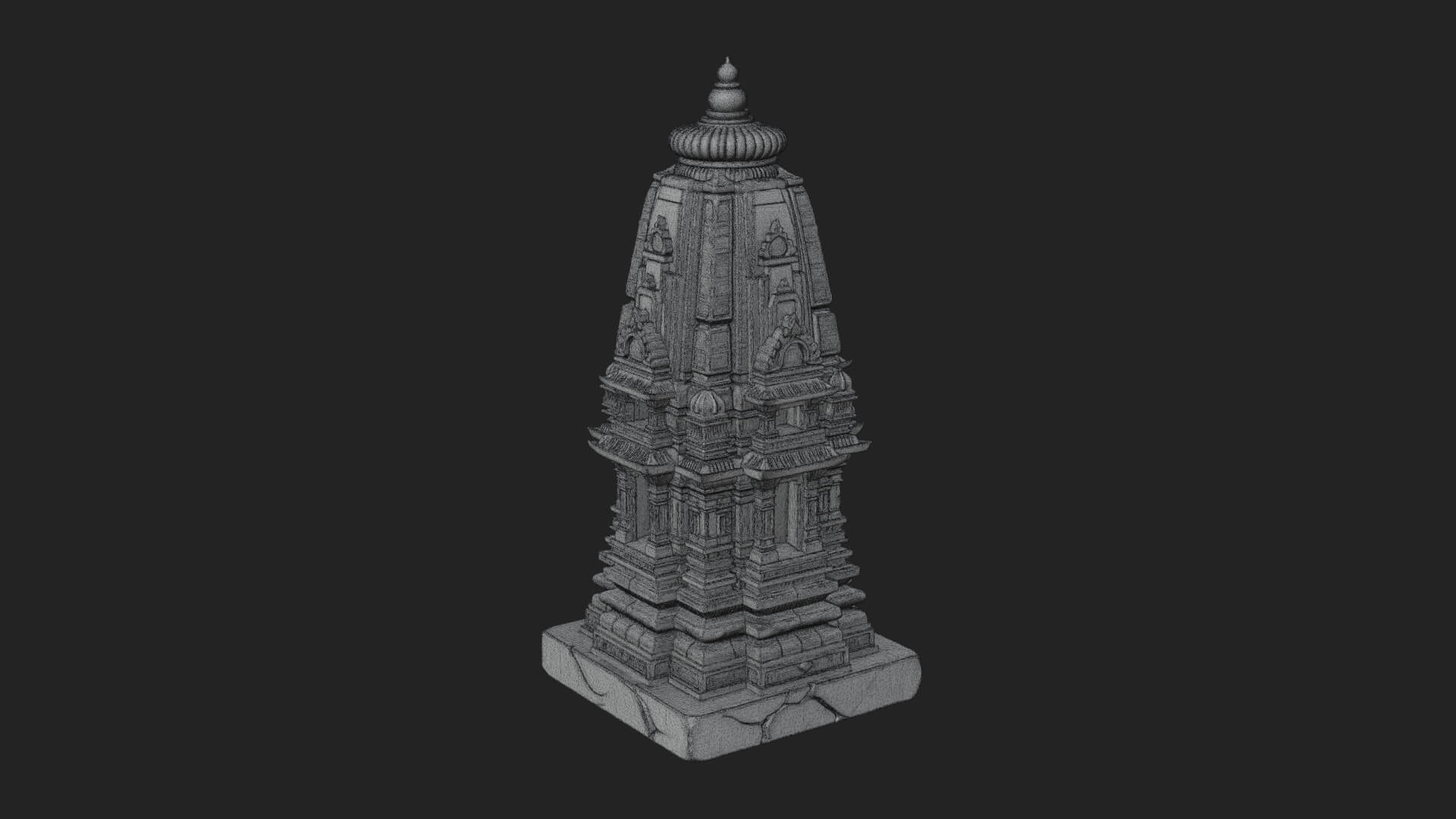 Shikhara Temple Tower Design 2 3D Print Model 3D Model