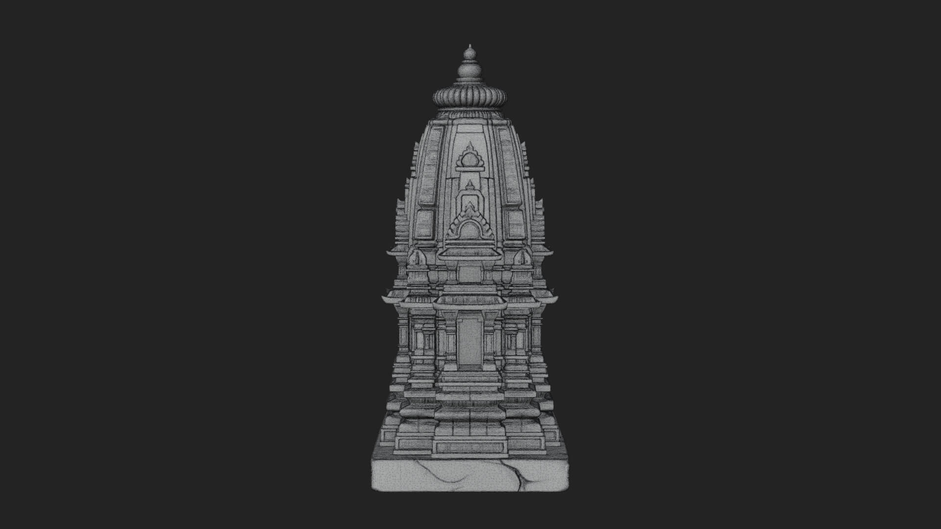 Shikhara Temple Tower Design 2 3D Print Model 3D Model