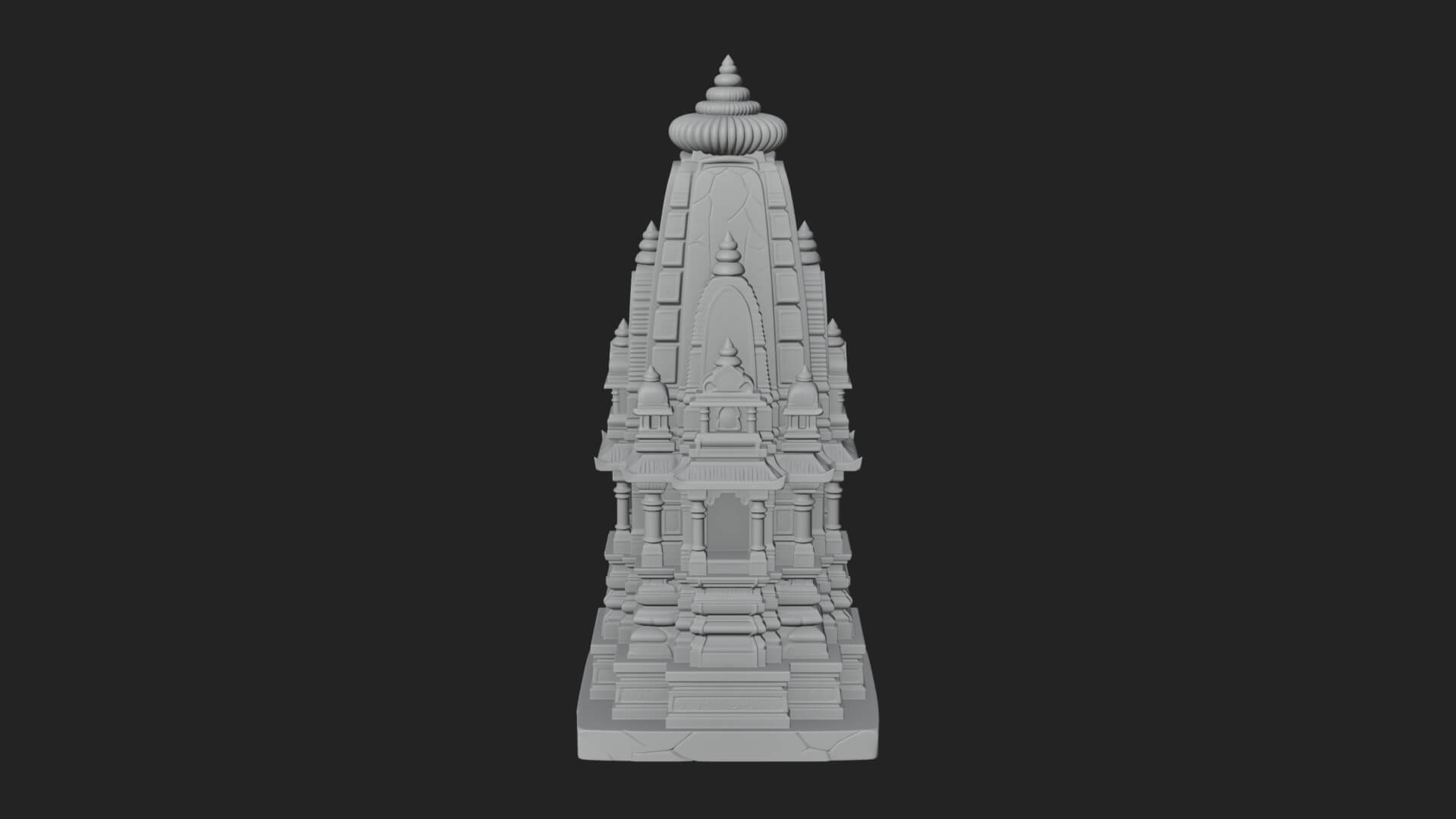 Shikhara Temple Tower Design 3 3D Print Model 3D Model