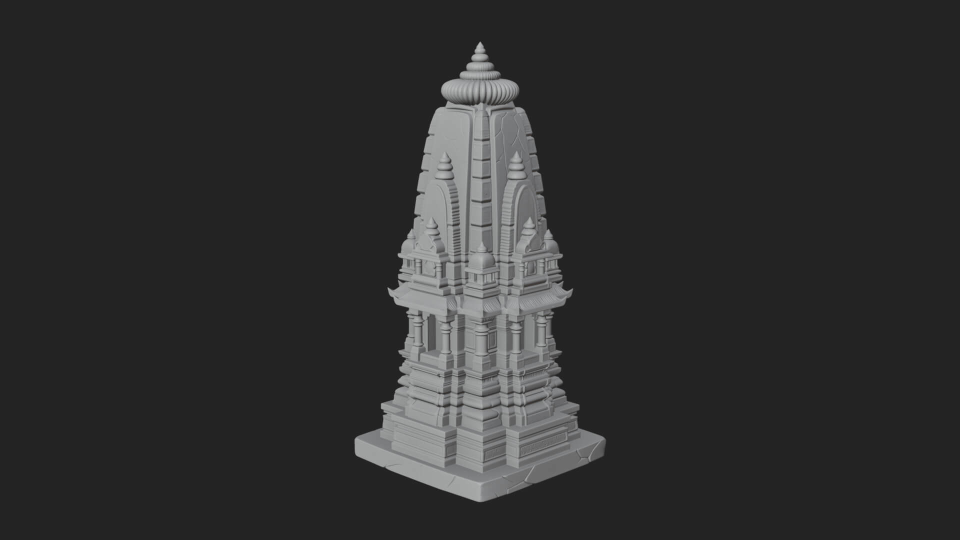 Shikhara Temple Tower Design 3 3D Print Model 3D Model