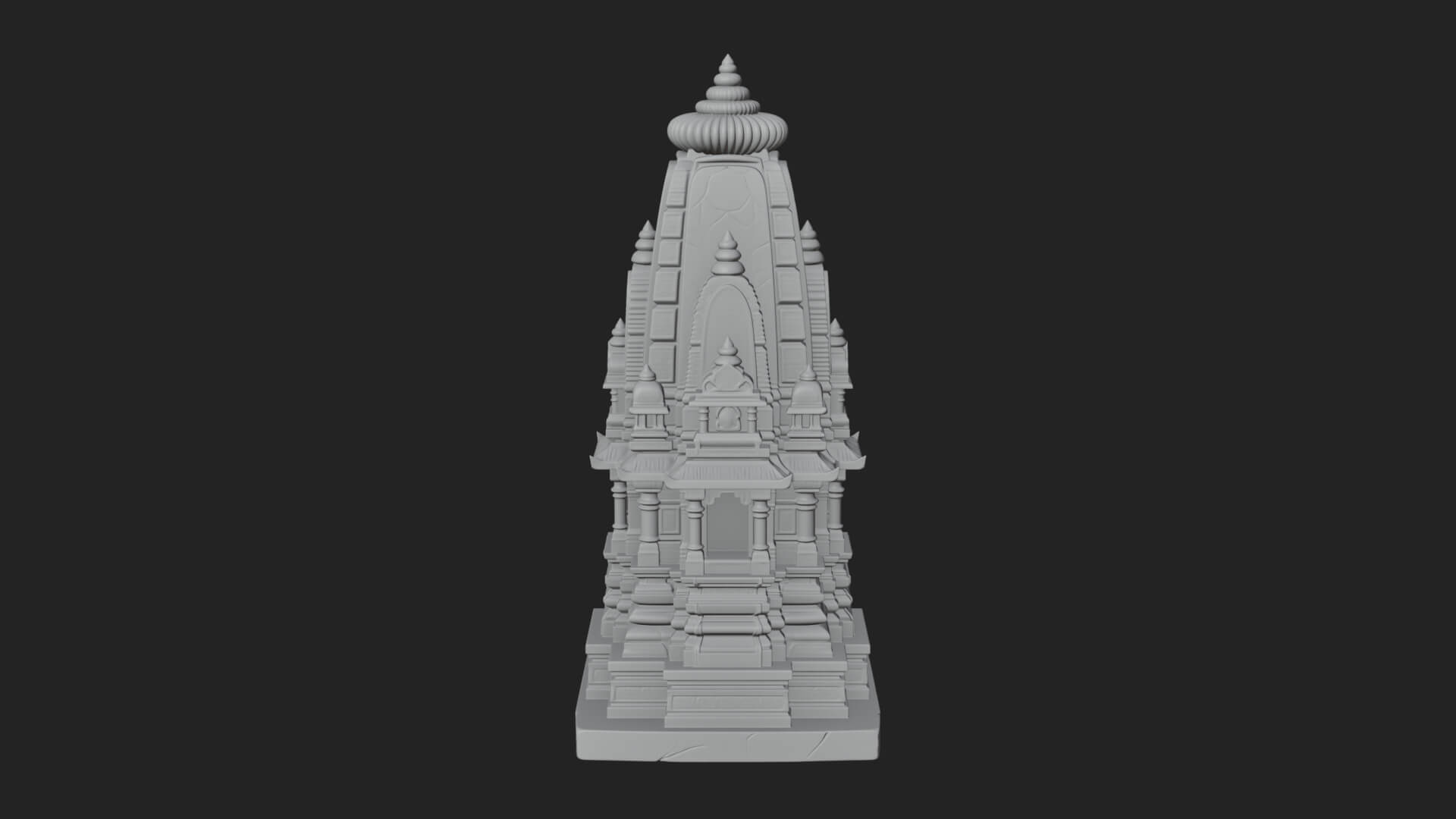 Shikhara Temple Tower Design 3 3D Print Model 3D Model