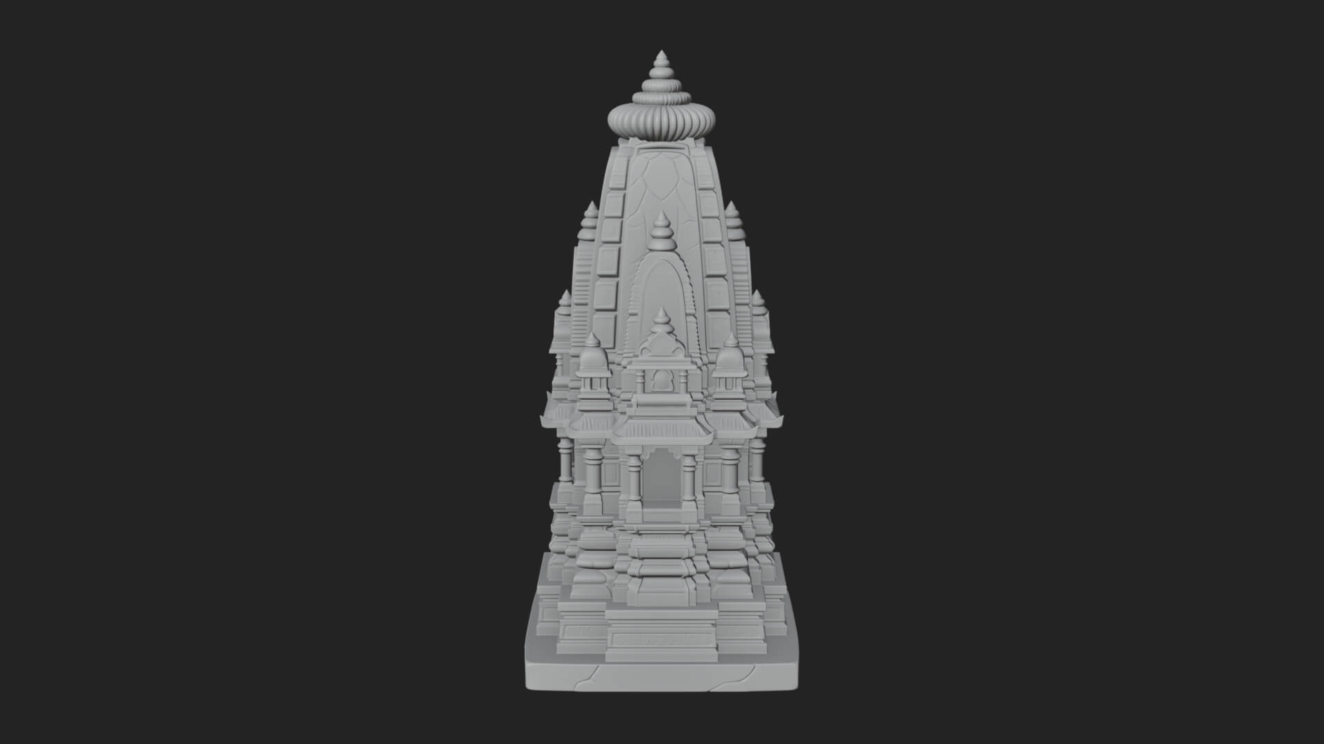 Shikhara Temple Tower Design 3 3D Print Model 3D Model