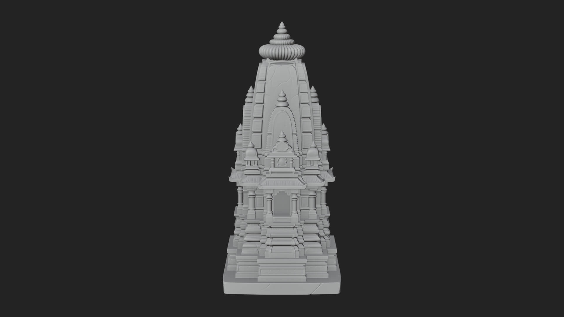 Shikhara Temple Tower Design 3 3D Print Model 3D Model