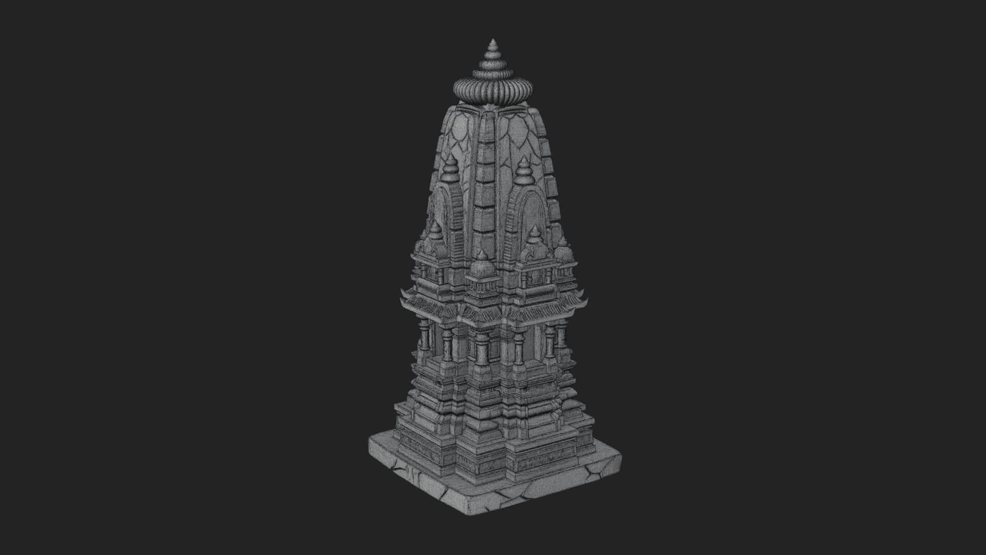 Shikhara Temple Tower Design 3 3D Print Model 3D Model